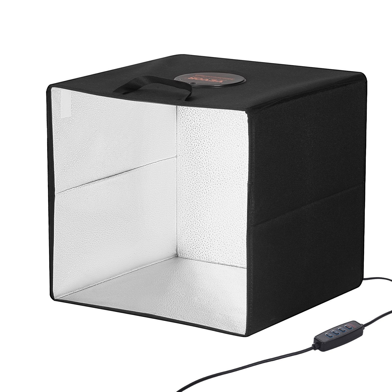 VEVOR Photo Studio Light Box 3000-5600K 6 Double-Sided Color Backdrops, 41 x 40 x 39 cm