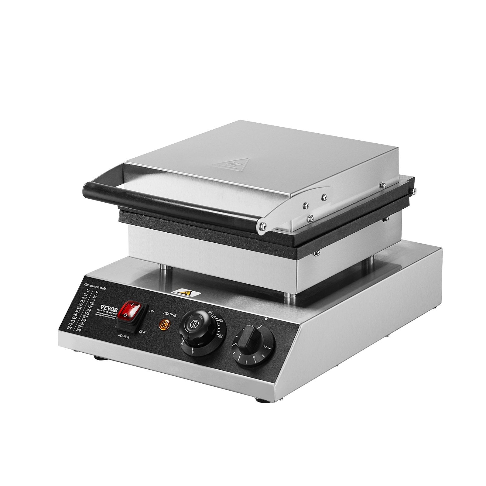 VEVOR Mini Dutch Pancake Maker, 25PCS 43mm Diameter Dorayaki Baker Machine, 1700W Commercial Electric Poffertjes Grill, Non-stick Stainless Steel, Temp & Time Control, for Home Kitchen Restaurant 10