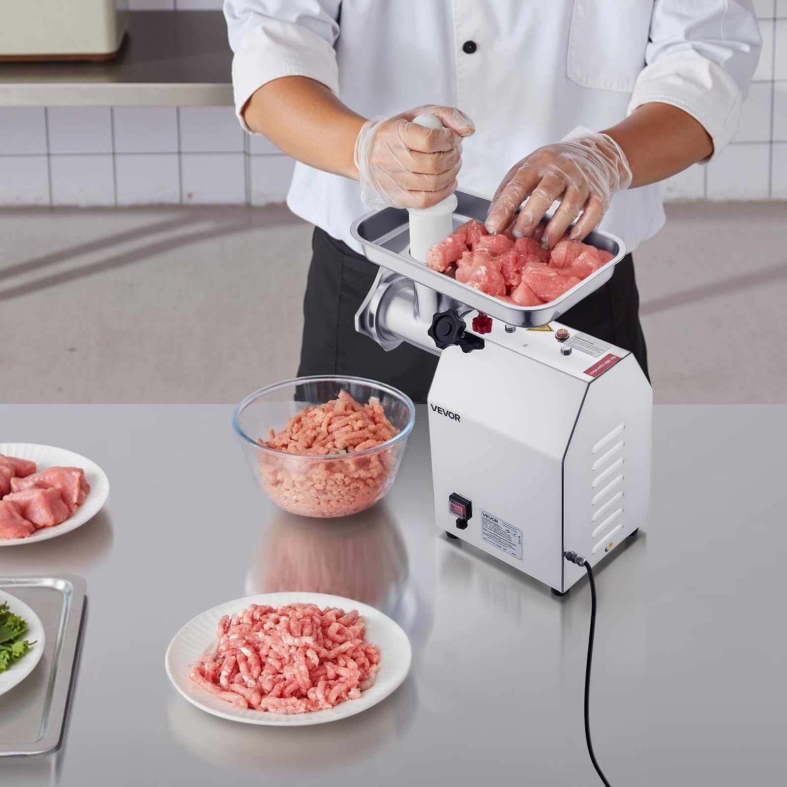 VEVOR Commercial Electric Meat Grinder 9.2 Lbs/Min Sausage Stuffer Maker Kitchen 8