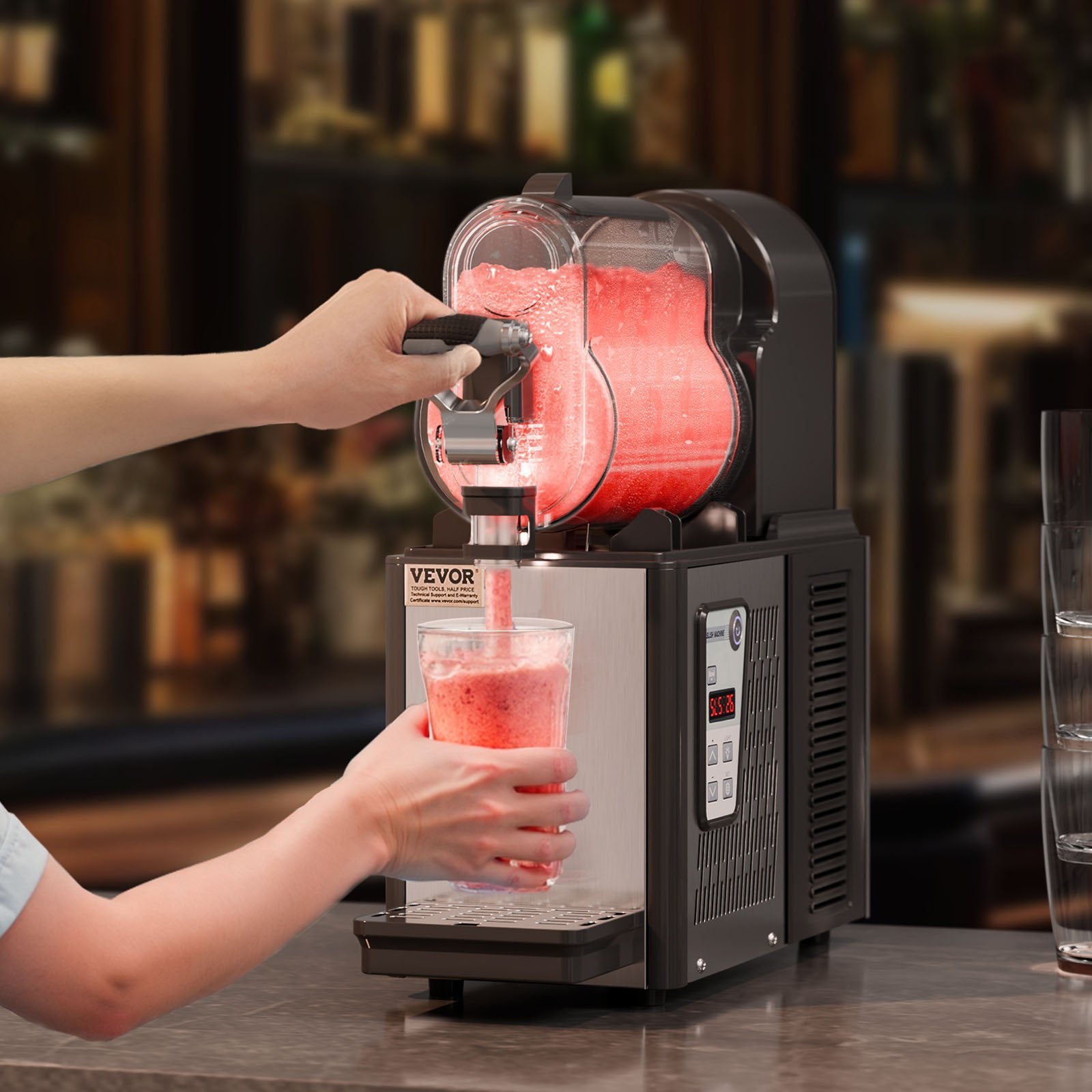 VEVOR 3L Commercial Slushy Machine Margarita Smoothie Frozen Drink Maker 8