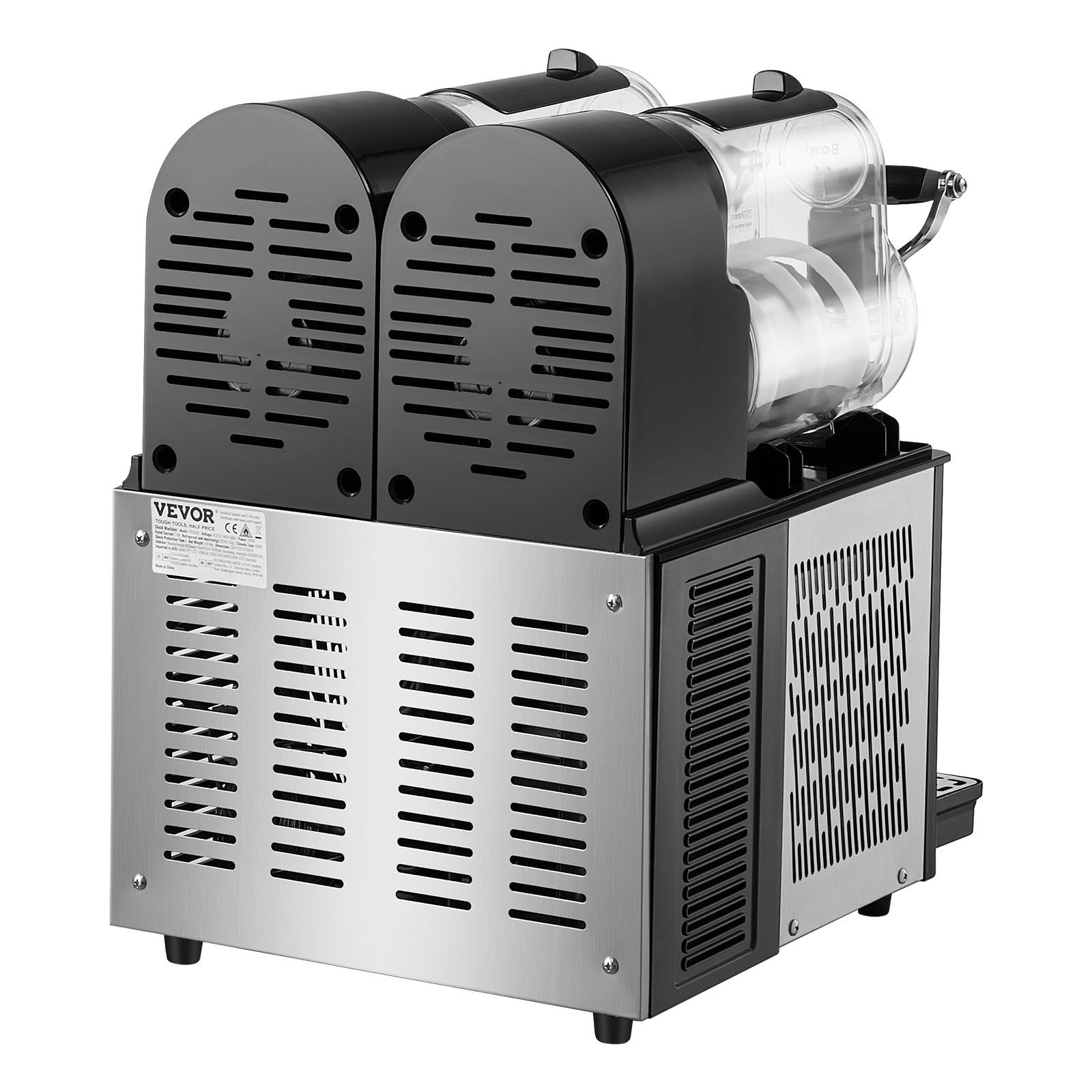 VEVOR 3Lx2 Tank Commercial Slushy Machine Margarita Smoothie Frozen Drink Maker 11