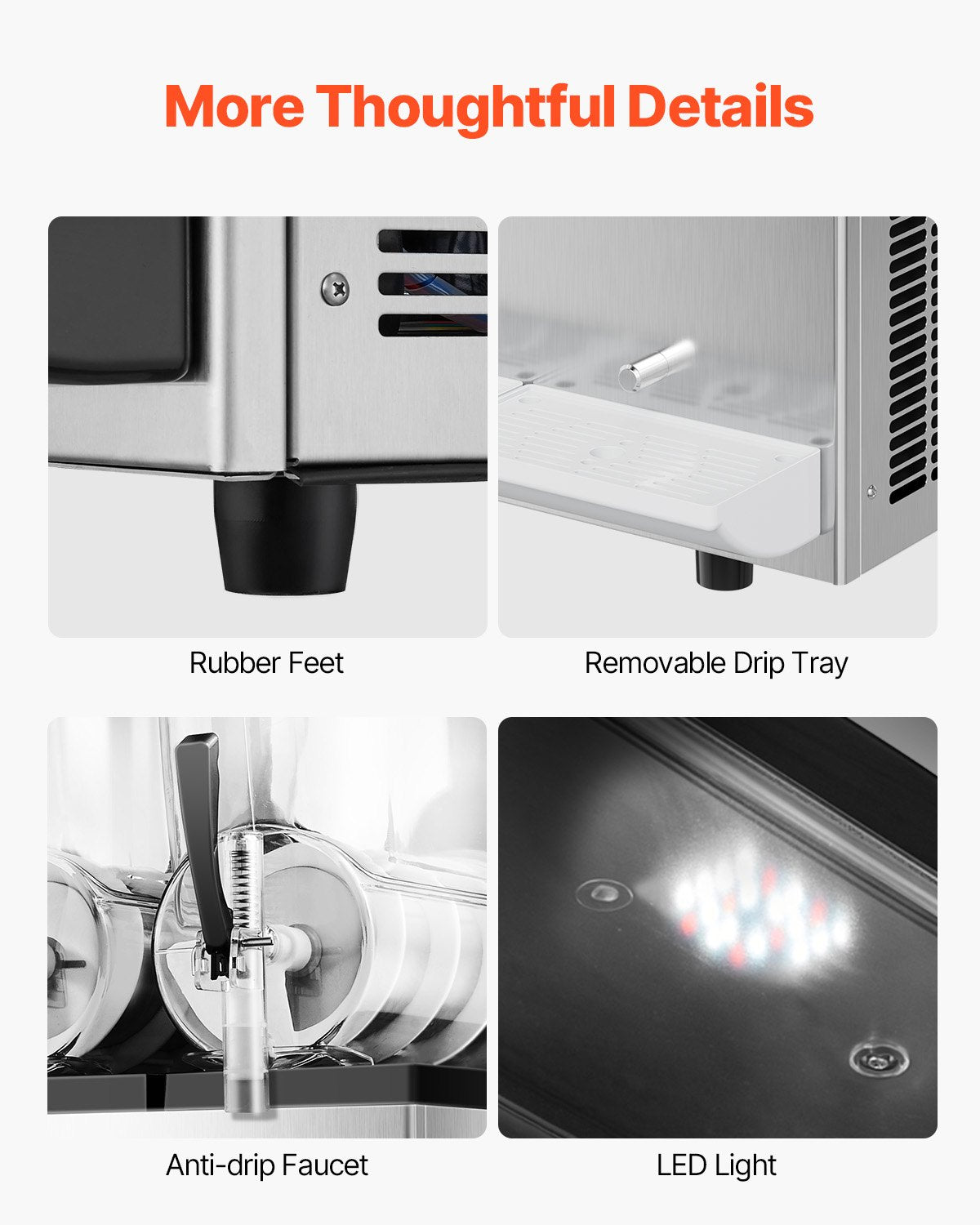 VEVOR 12Lx3 Tank Commercial Slushy Machine Margarita Smoothie Frozen Drink Maker 6