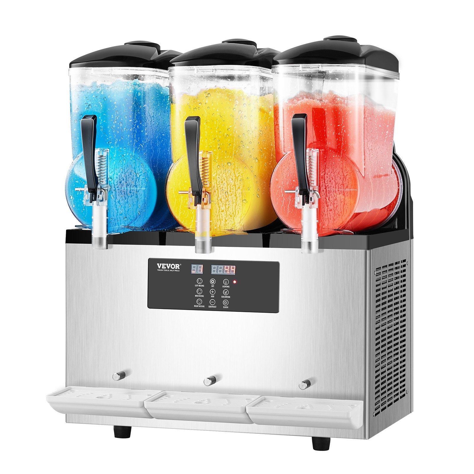 VEVOR 12Lx3 Tank Commercial Slushy Machine Margarita Smoothie Frozen Drink Maker 10