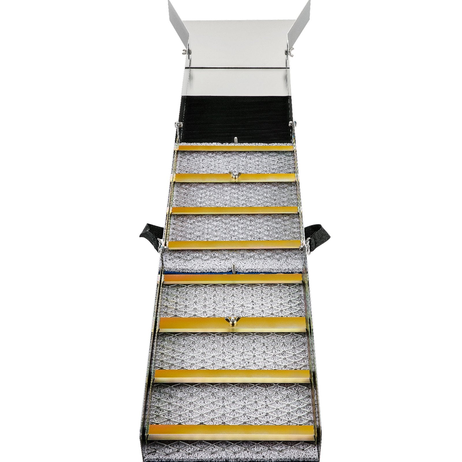 VEVOR Folding Aluminum Alloy Sluice Box, Compact 50" Sluice Boxes for Gold, Lightweight Gold Sluice Equipment, Portable Sluice Boxes with Miner's Moss, River, Creek, Gold Panning, Prospecting, Dredg 10