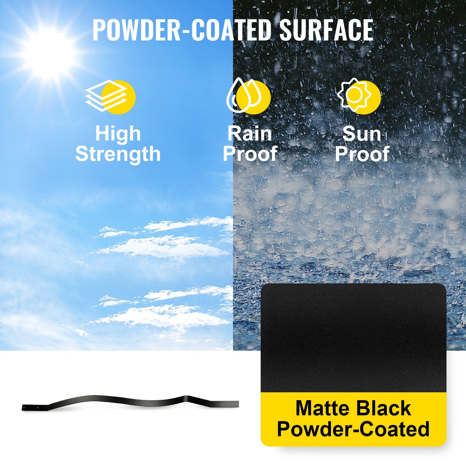 VEVOR Deck Balusters, 51 Pack Metal Deck Spindles, 32.25\"x1\" Staircase Baluster with Screws, Iron Deck Railing for Wood and Composite Deck, Stylish Baluster for Outdoor Stair Deck Porch 4