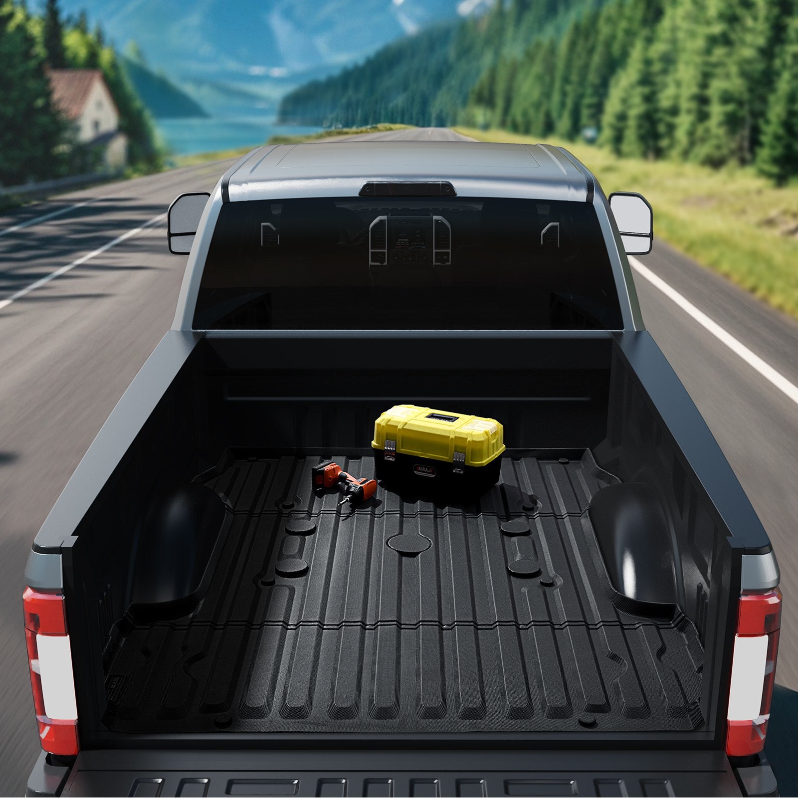 VEVOR Truck Bed Mat Fit 2017-2024 Ford F250/F350 TPE Truck Bed Liner Accessories 7