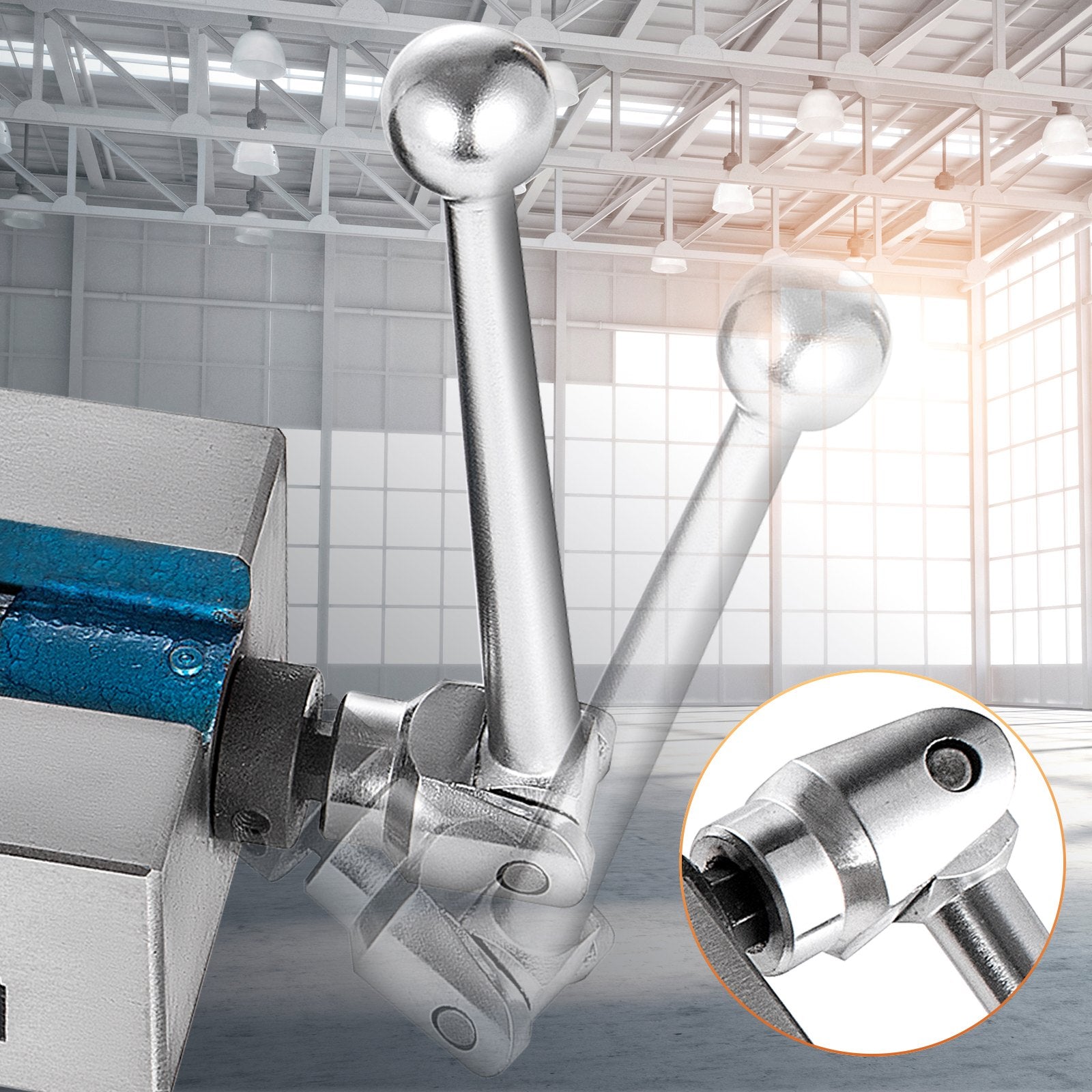 VEVOR Milling Vice 4"/100mm,Bench Clamp Vice Nodular Cast Iron Material,Clamping Vice Clamping Force 19KN Max, Milling Machine Vice 5