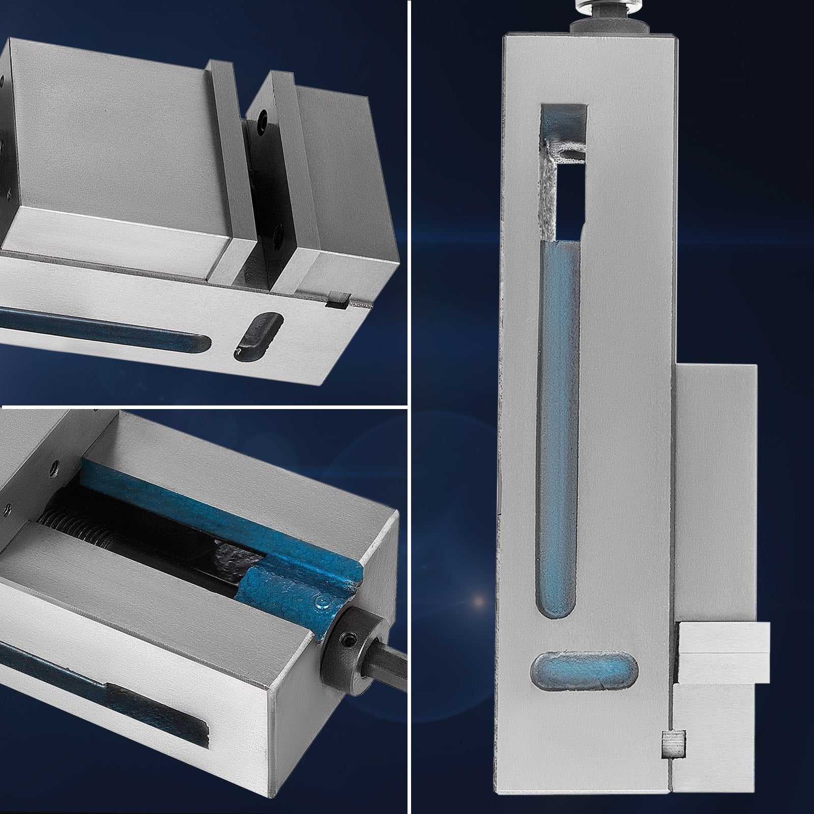 VEVOR Milling Vice 4"/100mm,Bench Clamp Vice Nodular Cast Iron Material,Clamping Vice Clamping Force 19KN Max, Milling Machine Vice 6