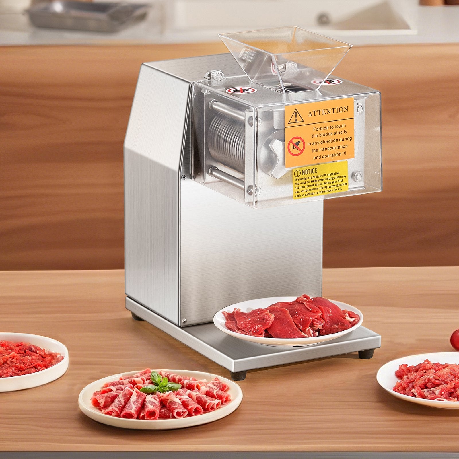 VEVOR Electric Meat Cutter Machine 850W Commercial Meat Slicer Cutting Machine 7