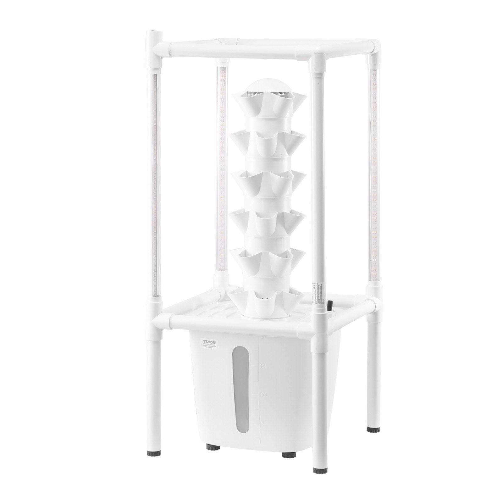 VEVOR Hydroponic Growing System with Grow Light 30 Pods Hydroponic Tower Garden 9