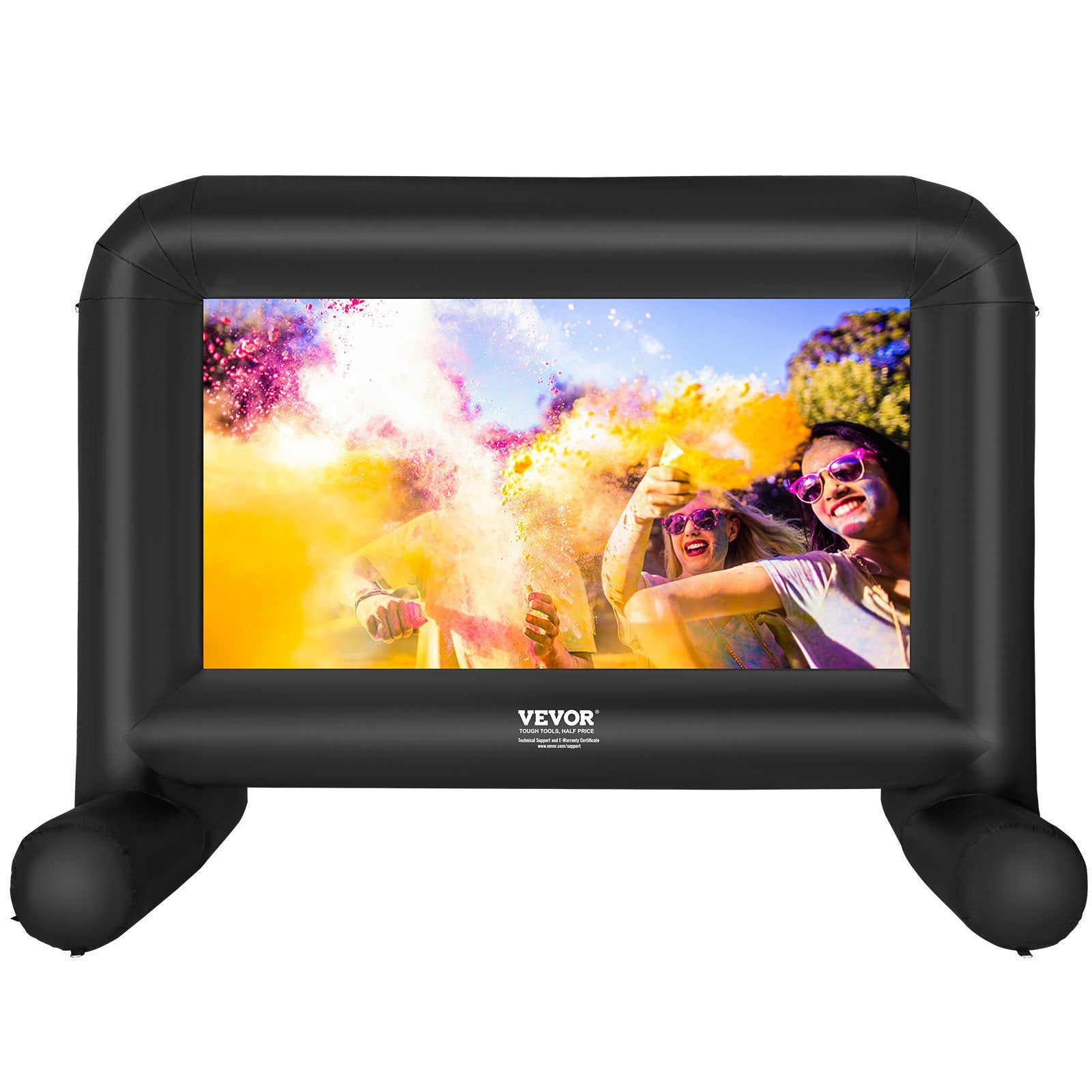 VEVOR Inflatable Movie Screen, 14 FT Inflatable Projector Screen for Outside with Blower and Carrying Bag, Front/Rear Projection, Oxford Fabric Blow Up Screen for Outdoor Parties Backyard Movie Night 10