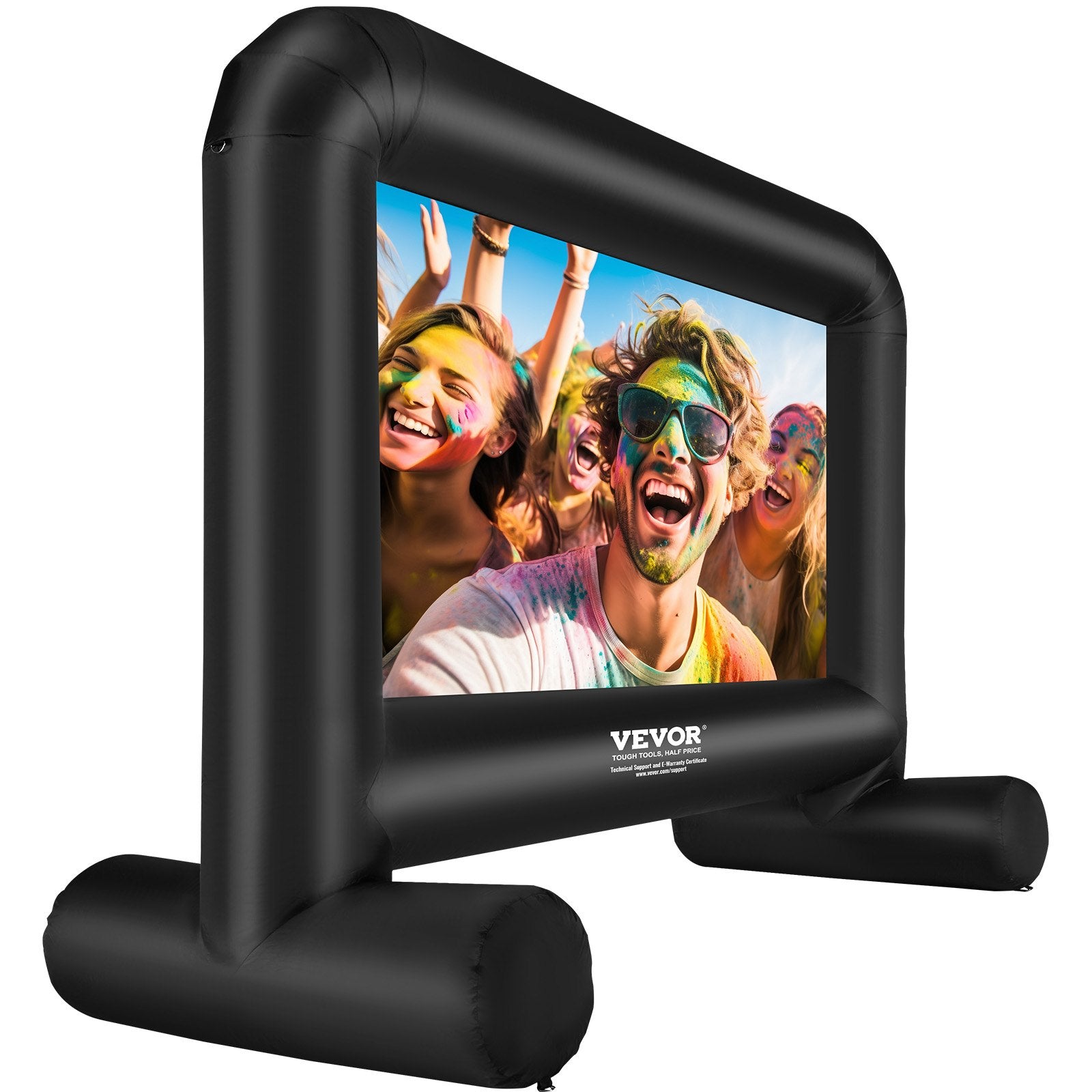 VEVOR Inflatable Movie Screen, 14 FT Inflatable Projector Screen for Outside with Blower and Carrying Bag, Front/Rear Projection, Oxford Fabric Blow Up Screen for Outdoor Parties Backyard Movie Night 11