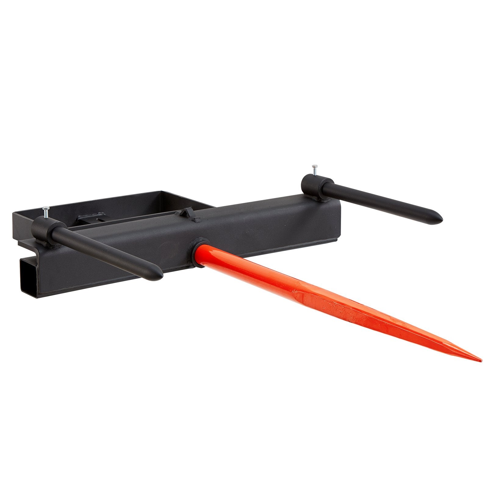 VEVOR 39" Hay Spear, Bale Spears 726kg Loading Capacity, Skid Steer Loader Tractor Bucket Attachment with 2pcs 17.5" Stabilizer Spears and 60" Chain, Quick Attach Spike Forks 10