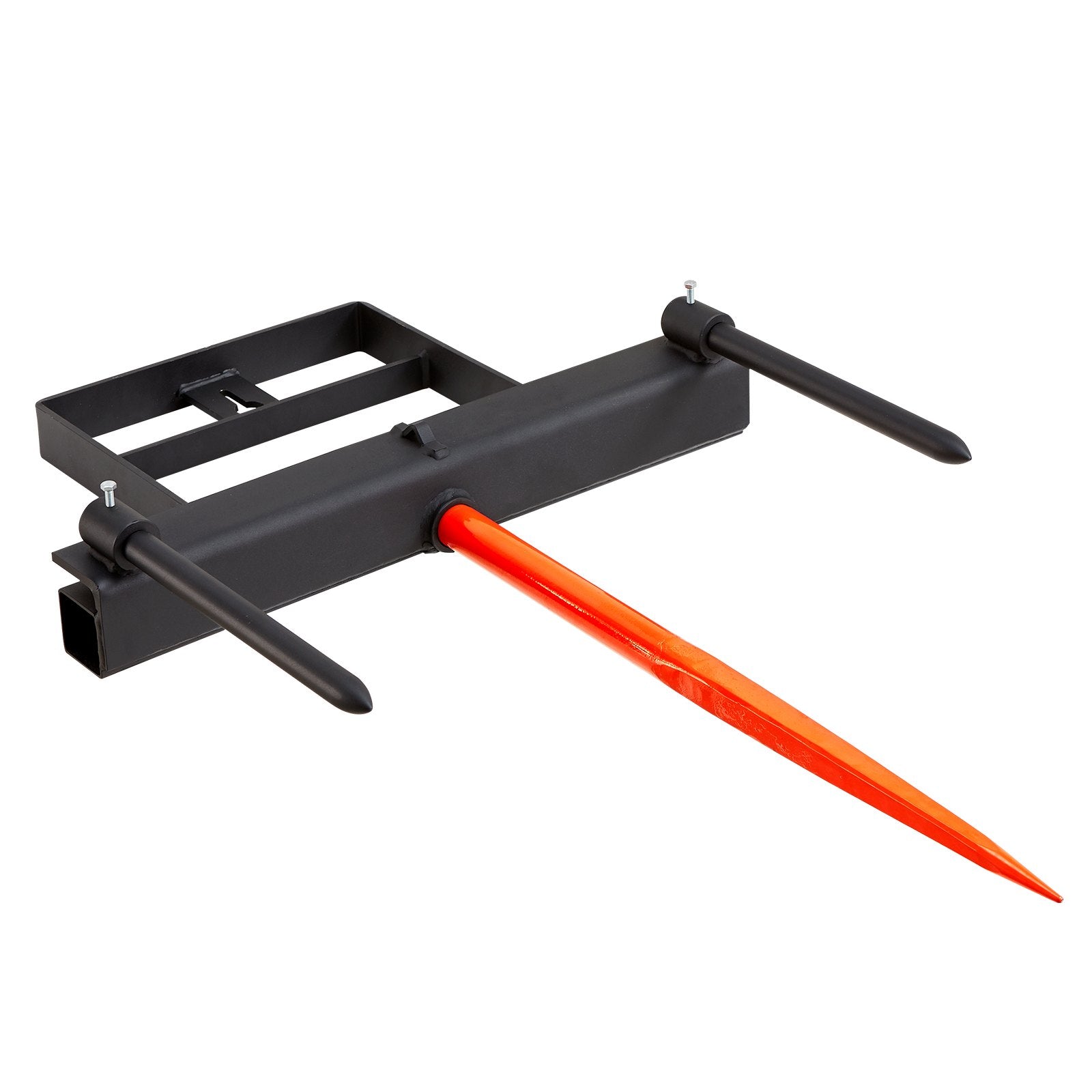 VEVOR 39" Hay Spear, Bale Spears 726kg Loading Capacity, Skid Steer Loader Tractor Bucket Attachment with 2pcs 17.5" Stabilizer Spears and 60" Chain, Quick Attach Spike Forks 11