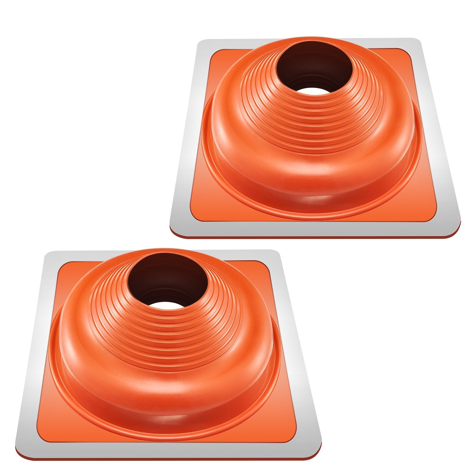 VEVOR 2 Pcs Metal Roof Pipe Flashing Boot Fit 160-300 mm Pipe High Temp Silicone 9