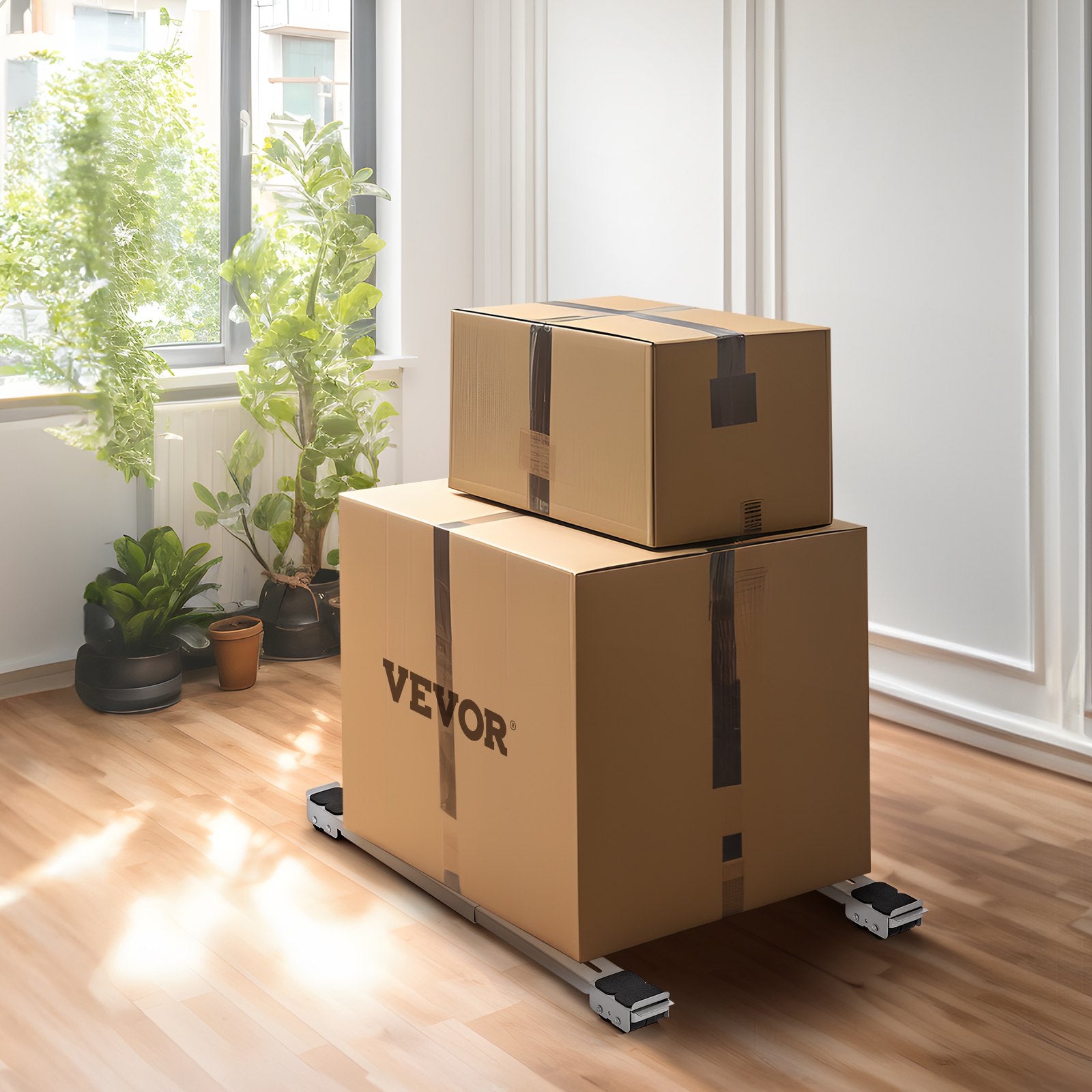 VEVOR Heavy Duty Furniture Appliances Rollers, 660 lbs Total Load, Extendable Appliance Rollers Mobile Washing Machine Base, Fridge Stand Dolly Movers for Refrigerators, Dryers, Dishwashers, White 8