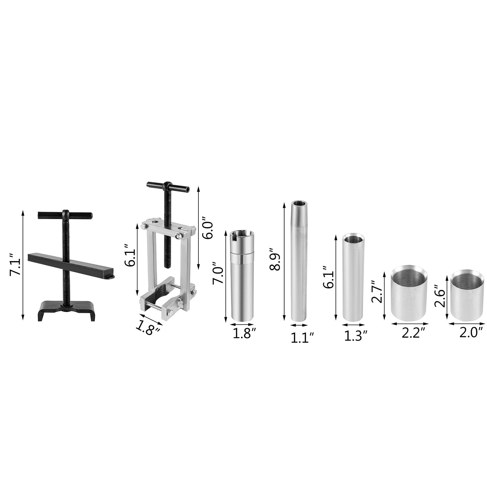 VEVOR Turbine Shaft, 6pcs Pump Stator Seal Ring Tools, Spring Compressor, Pump Puller Kit, Bushing Sizer Rotor Aligner, Pump Stator Seal Ring and Re-Sizer Kit for Thm700-R4 (Md8), 4L60, 4L60E, 4L70E 5