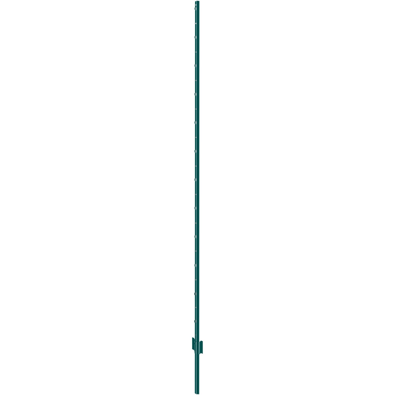 VEVOR 7 Feet Fence Post, 10 Pack U-Channel Heavy Duty Metal Fence Posts, Sturdy Steel Fence Stakes for Garden Yard, Lawn, Farms and Outdoor Wire Fencing, Green 10