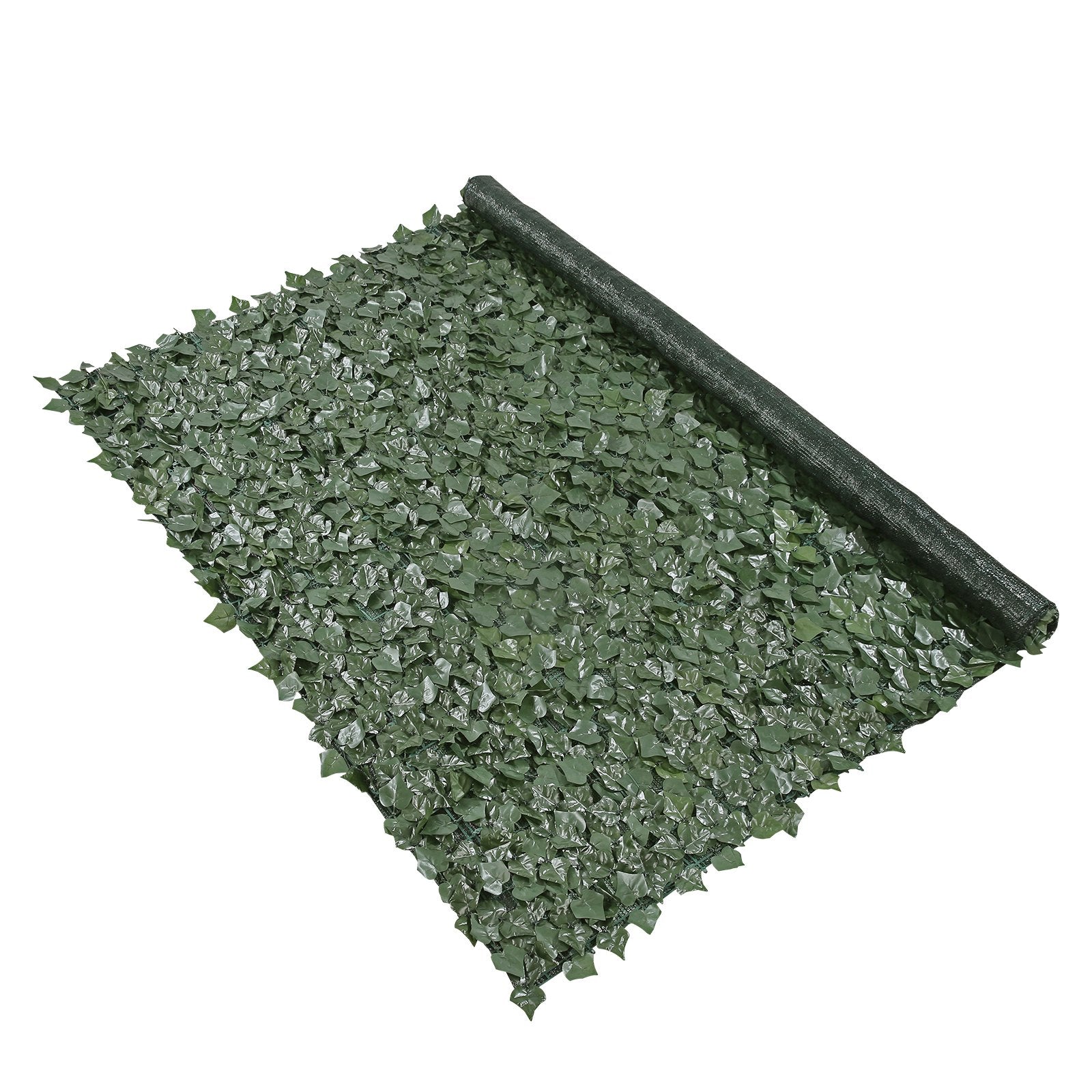 VEVOR Ivy Privacy Fence, 1830 x 2440 mm Artificial Green Wall Screen, Greenery Ivy Fence with Mesh Cloth Backing and Strengthened Joint, Faux Hedges Vine Leaf Decoration for Outdoor Garden, Yard 11