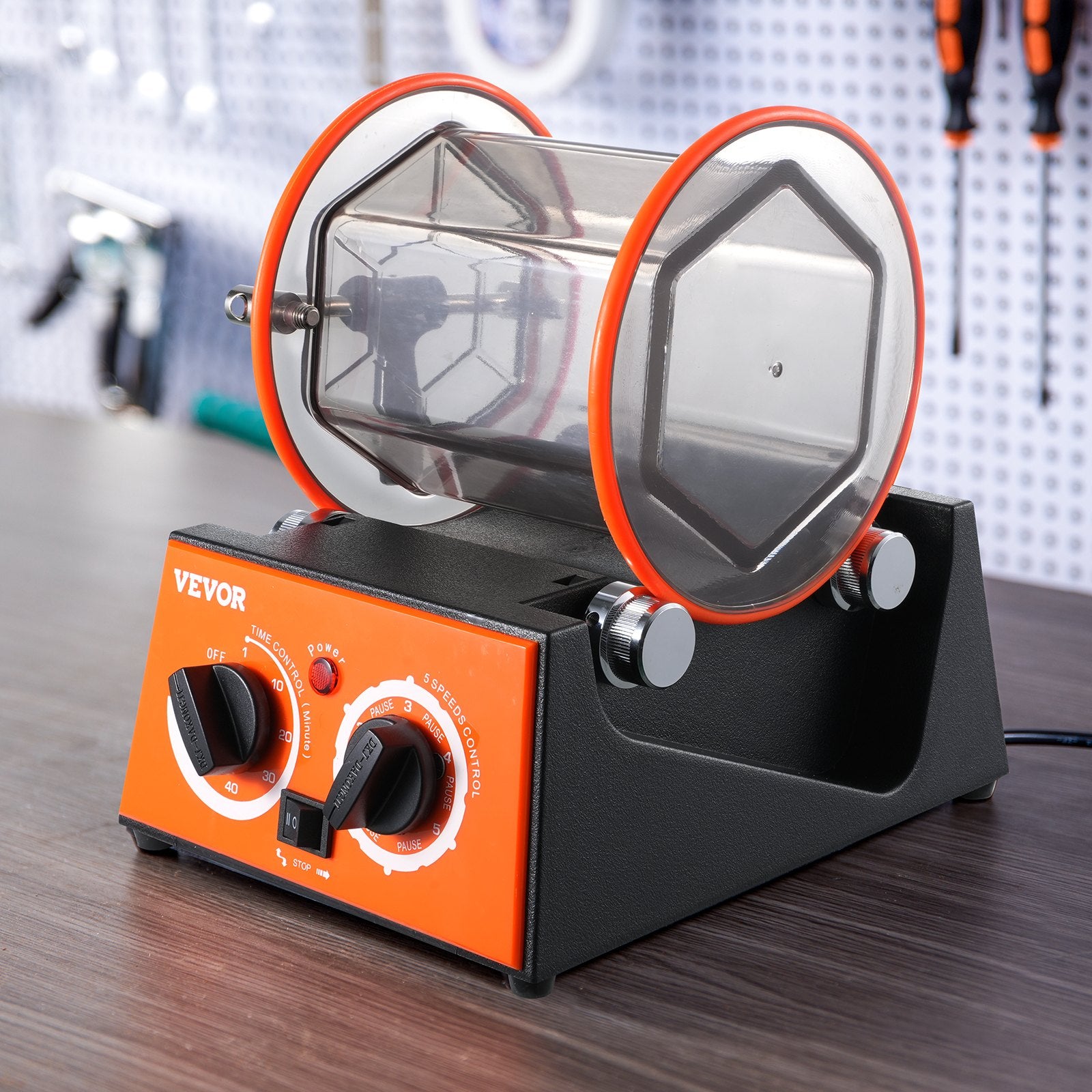 VEVOR 3kg Rotary Tumbler Surface Polisher Jewelry Polish Finish Machine Gem DIY 8