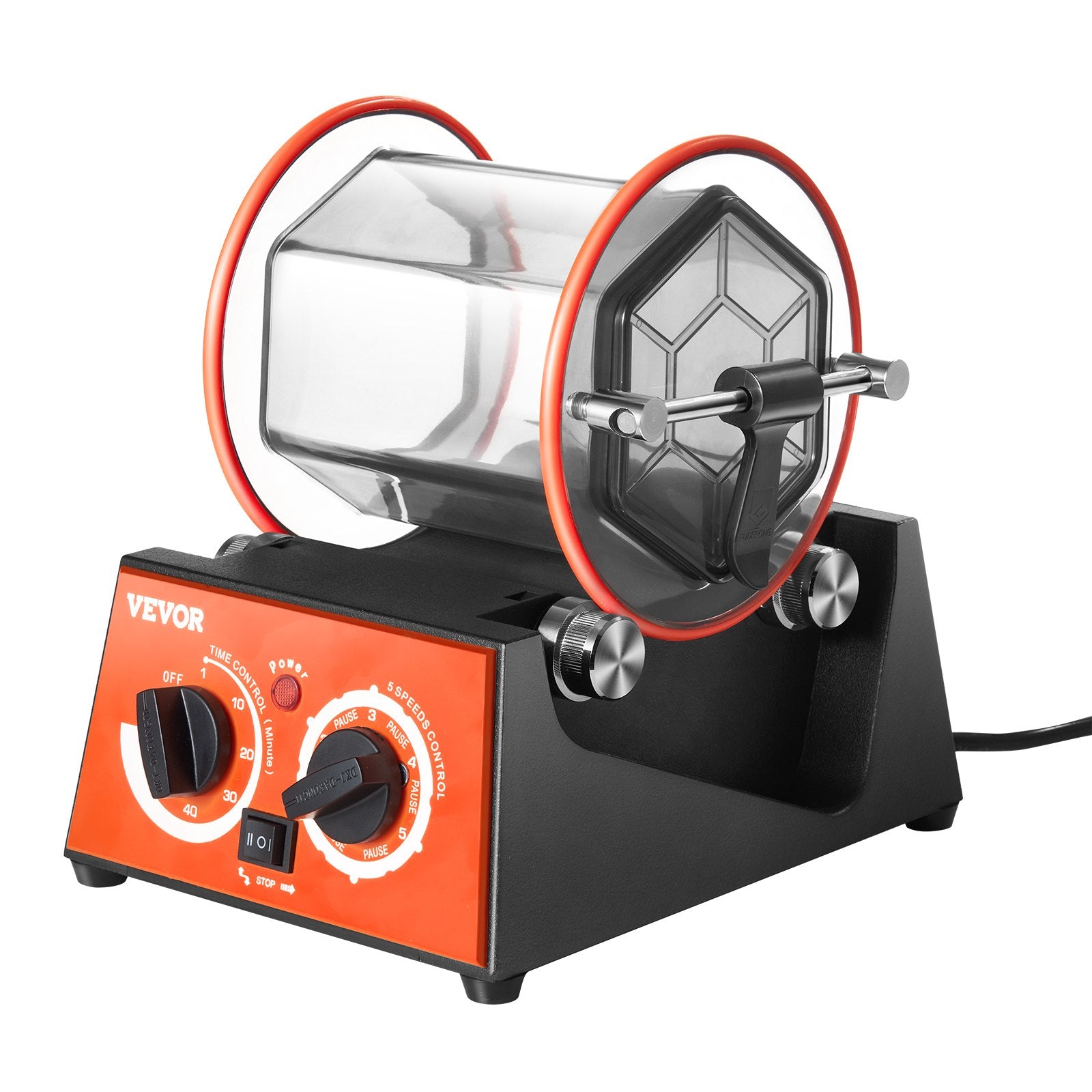 VEVOR 3kg Rotary Tumbler Surface Polisher Jewelry Polish Finish Machine Gem DIY 10