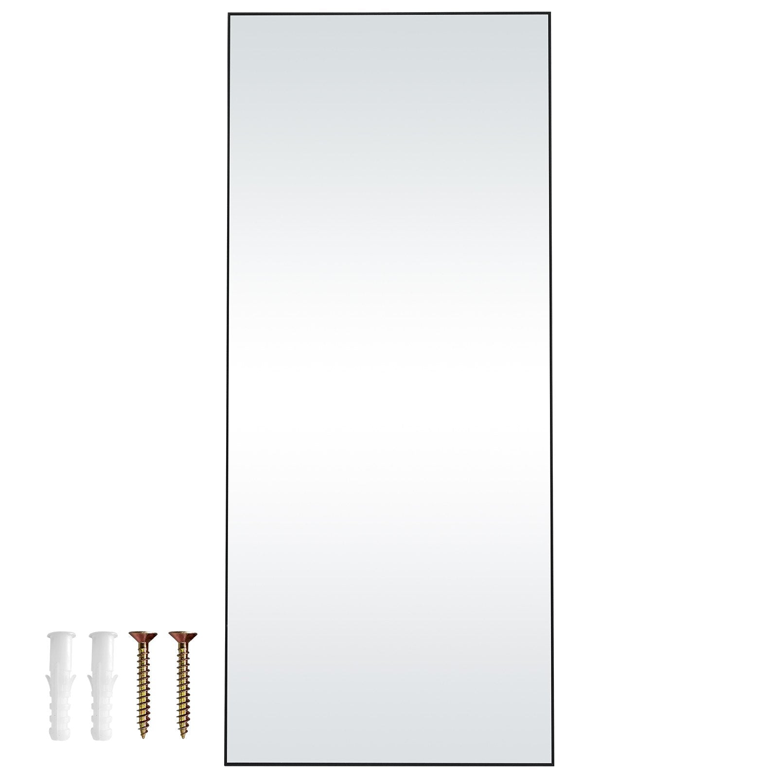 VEVOR Full Length Mirror, 1800x785 mm, Extra Large Standing Hanging or Leaning Rectangle Floor Mirror with Tempered Glass Aluminum Alloy Frame, Full Body Dressing Mirror for Living Room Bedroom, Black 9