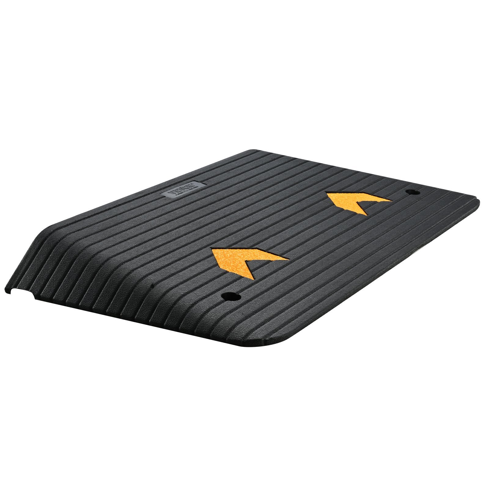 VEVOR Upgraded Rubber Threshold Ramp, 8.9 cm Rise Door Ramp with 1 Channel, Natural Rubber Car Ramp with Non-Slip Textured Surface, 15 tons Load Capacity Curb Ramp for Wheelchair and Scooter 10