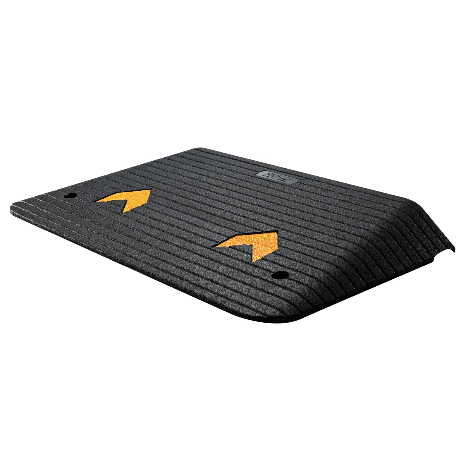 VEVOR Upgraded Rubber Threshold Ramp, 8.9 cm Rise Door Ramp with 1 Channel, Natural Rubber Car Ramp with Non-Slip Textured Surface, 15 tons Load Capacity Curb Ramp for Wheelchair and Scooter 11