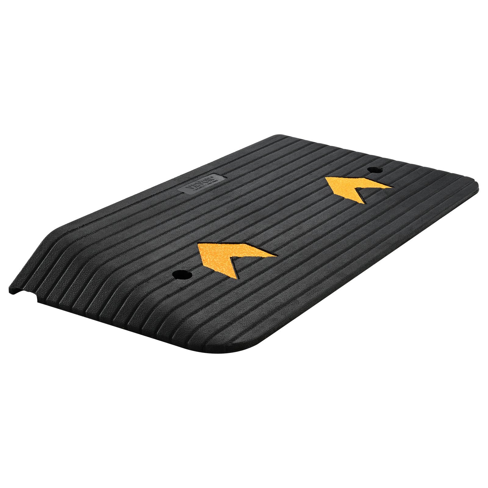 VEVOR Upgraded Rubber Threshold Ramp, 7.6 cm Rise Door Ramp with 1 Channel, Natural Rubber Car Ramp with Non-Slip Textured Surface, 150 tons Load Capacity Curb Ramp for Wheelchair and Scooter 10