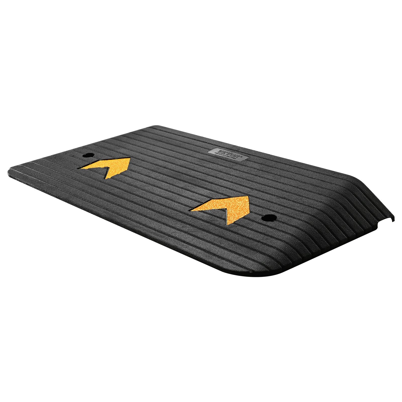 VEVOR Upgraded Rubber Threshold Ramp, 7.6 cm Rise Door Ramp with 1 Channel, Natural Rubber Car Ramp with Non-Slip Textured Surface, 150 tons Load Capacity Curb Ramp for Wheelchair and Scooter 11