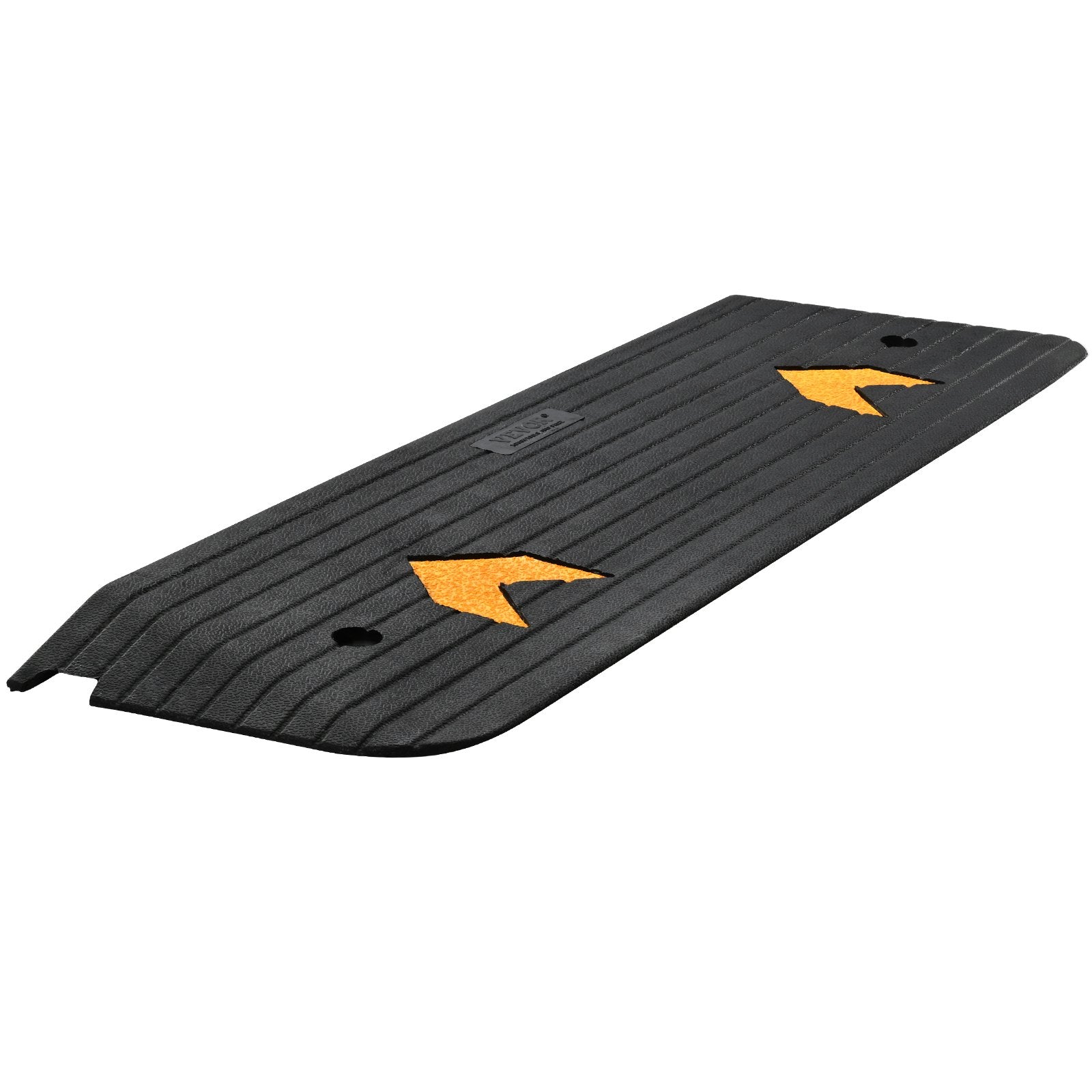 VEVOR Upgraded Rubber Threshold Ramp, 2.5 cm Rise Wheelchair Ramp Doorway, Natural Curb Ramp Rated 15 tons Load Capacity, Non-Slip Textured Surface Rubber Curb Ramp for Wheelchair and Scooter 9