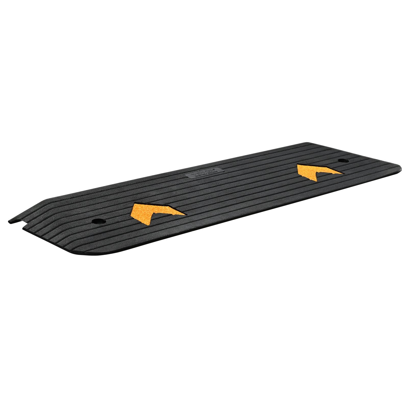 VEVOR Upgraded Rubber Threshold Ramp, 2.5 cm Rise Wheelchair Ramp Doorway, Natural Curb Ramp Rated 15 tons Load Capacity, Non-Slip Textured Surface Rubber Curb Ramp for Wheelchair and Scooter 10