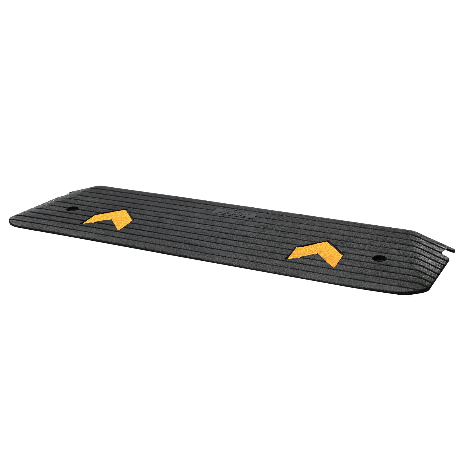 VEVOR Upgraded Rubber Threshold Ramp, 2.5 cm Rise Wheelchair Ramp Doorway, Natural Curb Ramp Rated 15 tons Load Capacity, Non-Slip Textured Surface Rubber Curb Ramp for Wheelchair and Scooter 11