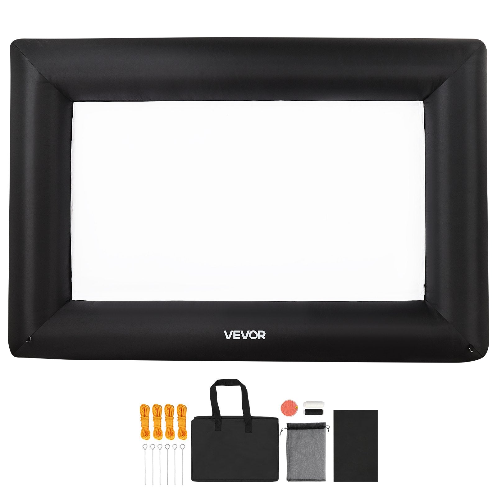 VEVOR 14 ft Inflatable Movie Screen 16:9 600D Movie Projector with Portable Bag 9
