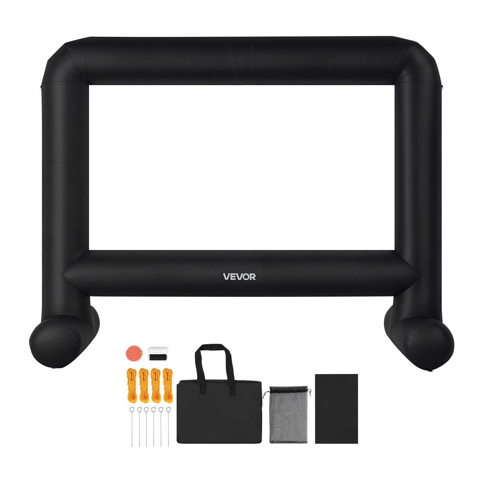 VEVOR 15 ft Inflatable Movie Screen 16:9 600D Movie Projector with Portable Bag 9