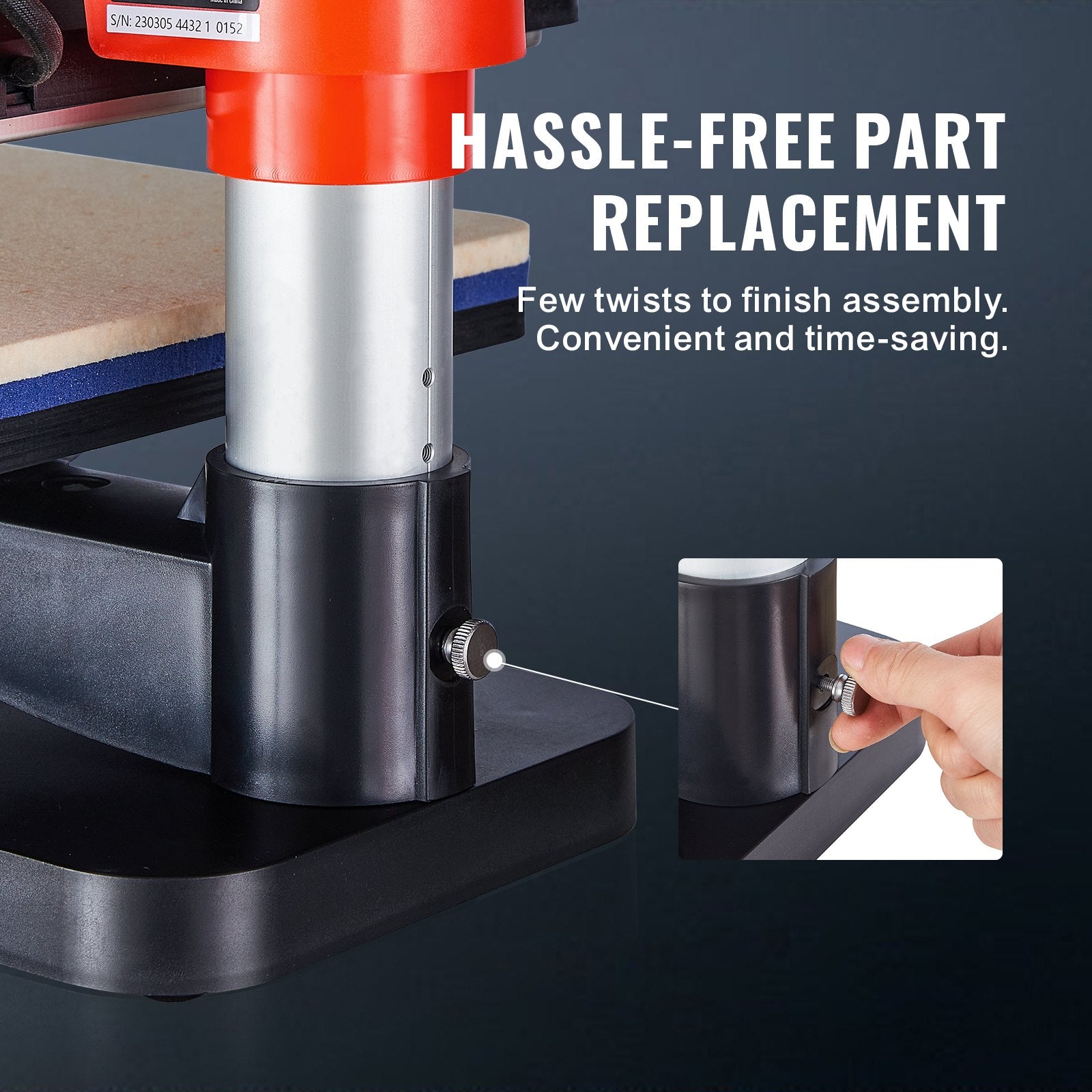 VEVOR Heat Press Machine 12x15in 8in1 Sublimation Transfer T-shirt Plate Mug Cup 6