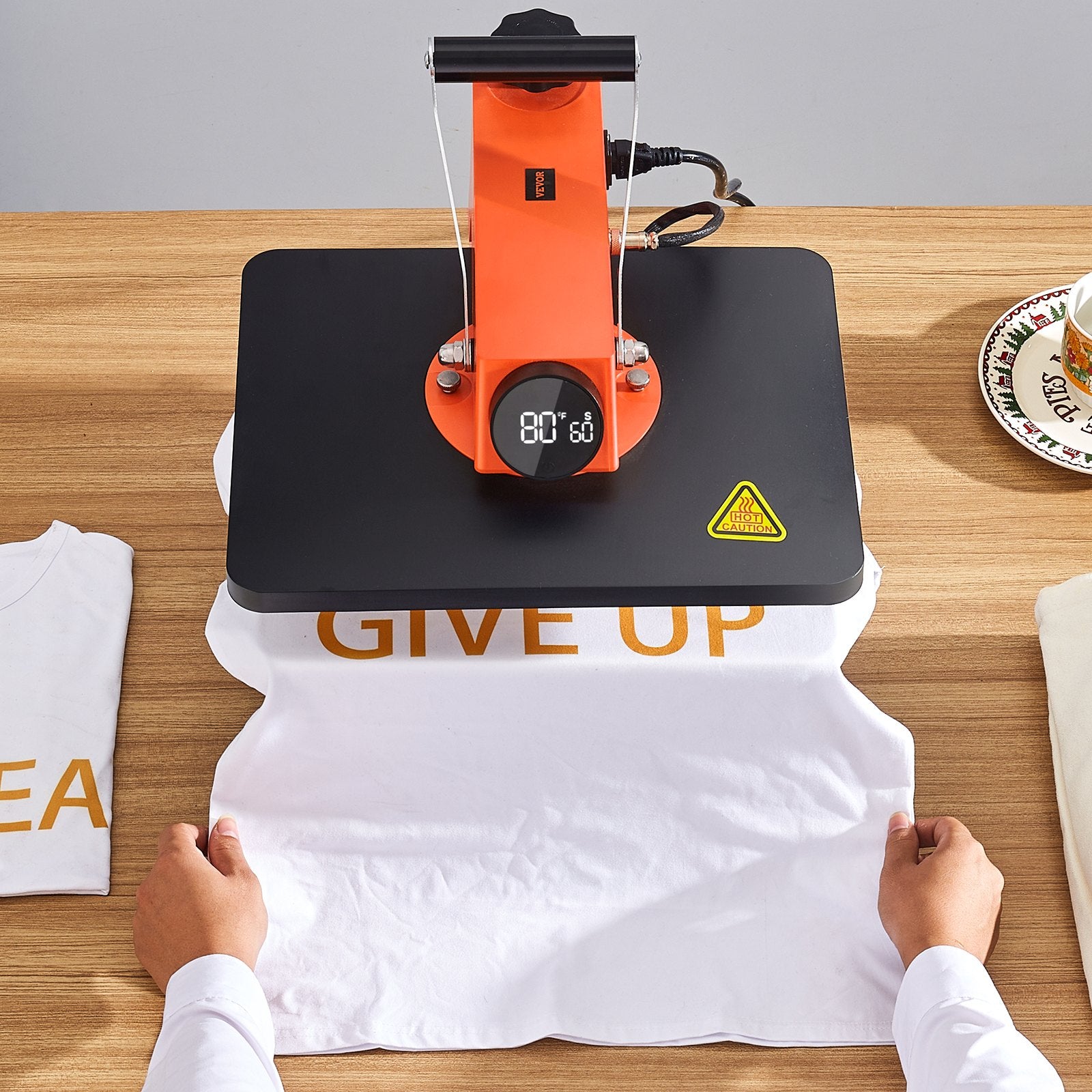 VEVOR Heat Press Machine 12x15in 8in1 Sublimation Transfer T-shirt Plate Mug Cup 8