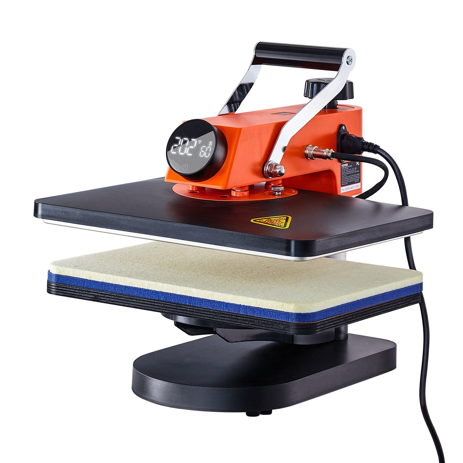 VEVOR Heat Press Machine 12x15in 8in1 Sublimation Transfer T-shirt Plate Mug Cup 10