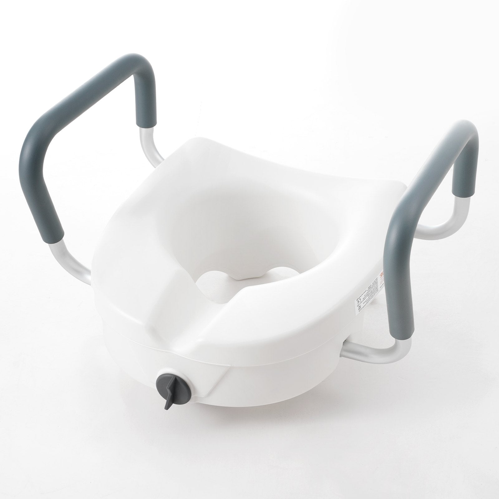 VEVOR Raised Toilet Seat, 5" Height Raised, 350 lbs Weight Capacity, for Round and Elongated Toilet, Twist Lock Installation,19.1" - 21.7" Adjustable Width, for Elderly, Handicap, Patient, Pregnant, M 11