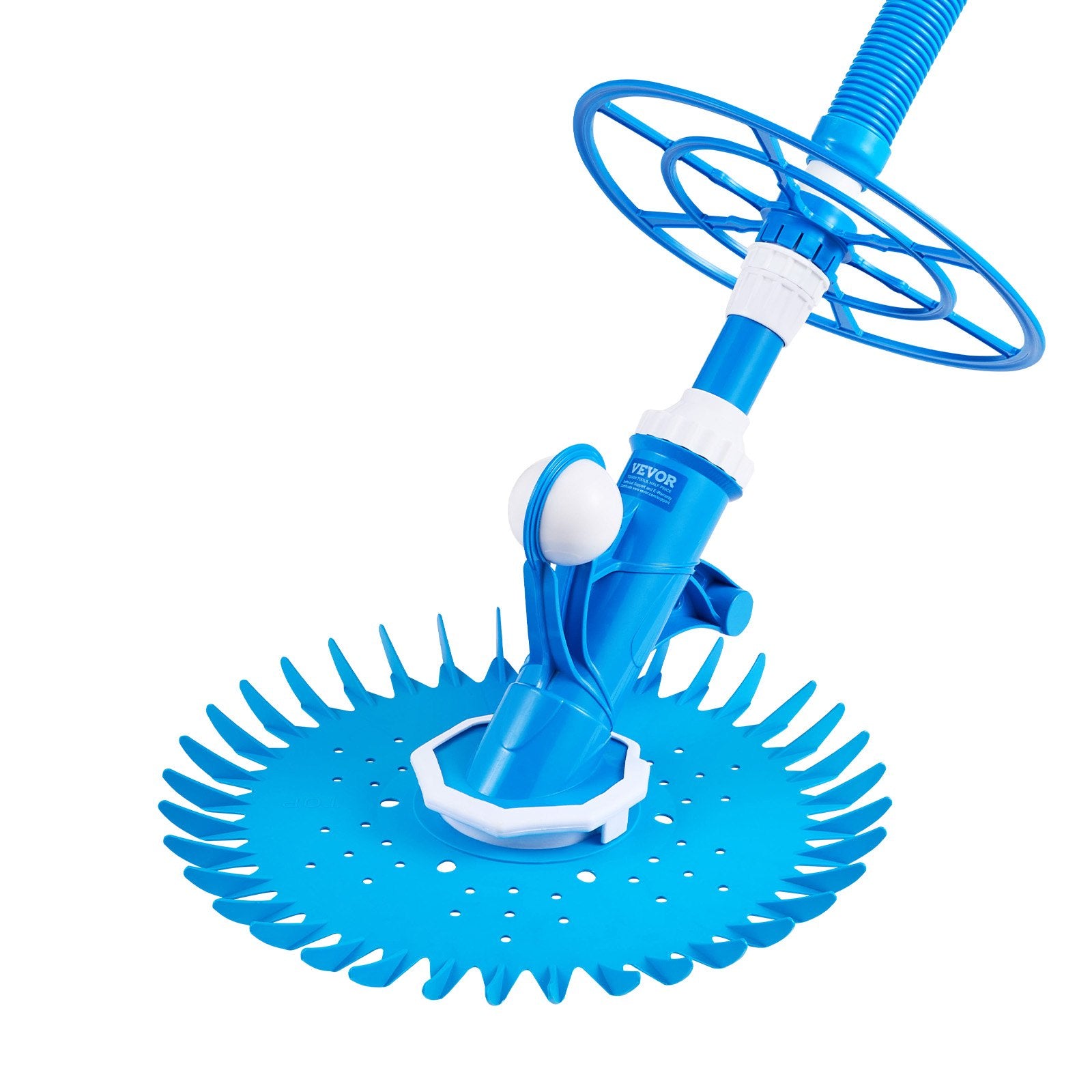 VEVOR Suction Pool Cleaner, Automatic Pool Vacuum Cleaner, Suction Side Automatic Pool Cleaner, Suction Vacuum Pool Sweeper with 12 Hoses, for In-ground and Above-ground Pool Up to 609.6 x 1066.8 cm