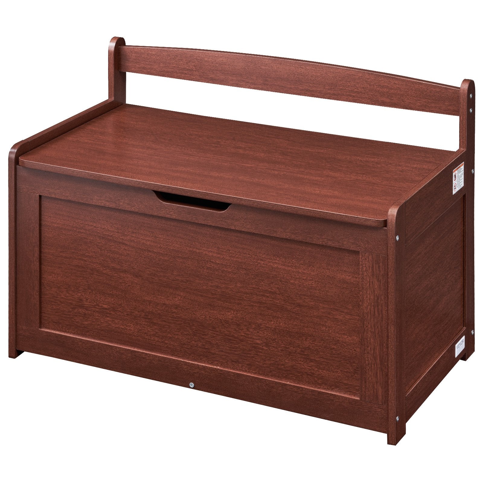 VEVOR Kids Toy Storage Bench Wooden Toy Box Chest 32.68 x 17.91 x 24.02" Cherry 7