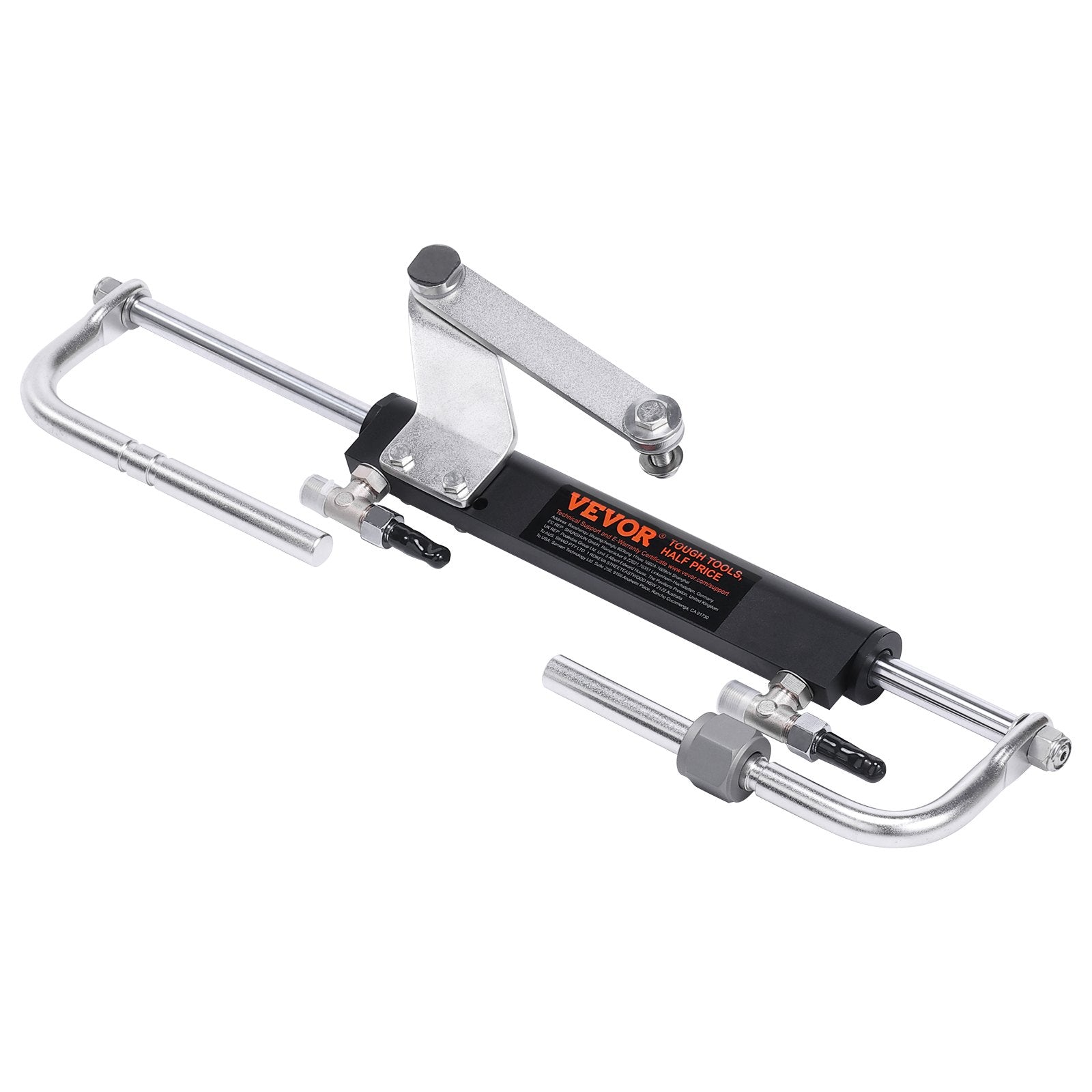 VEVOR Hydraulic Steering Kit 90HP Hydraulic Outboard Steering Kit with Helm Pump Cylinder Marine Steering System Kit 11