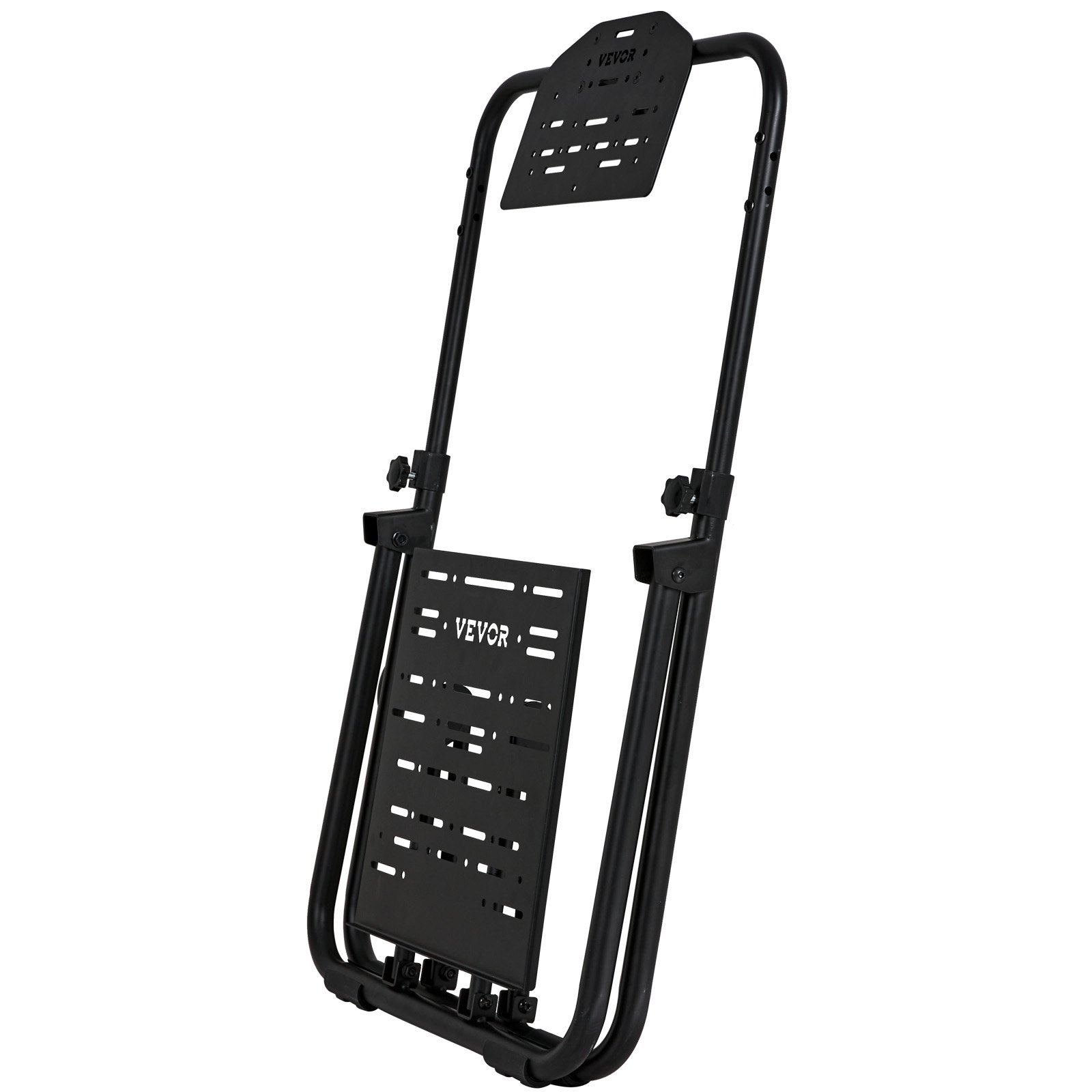 VEVOR Foldable Racing Steering Wheel Stand, Height Adjustable Universal Base Compatible with Logitech & Thrustmaster Racing Wheel and Pedal, Heavy-duty Frame Standard GT/Formula Seating Portable 10