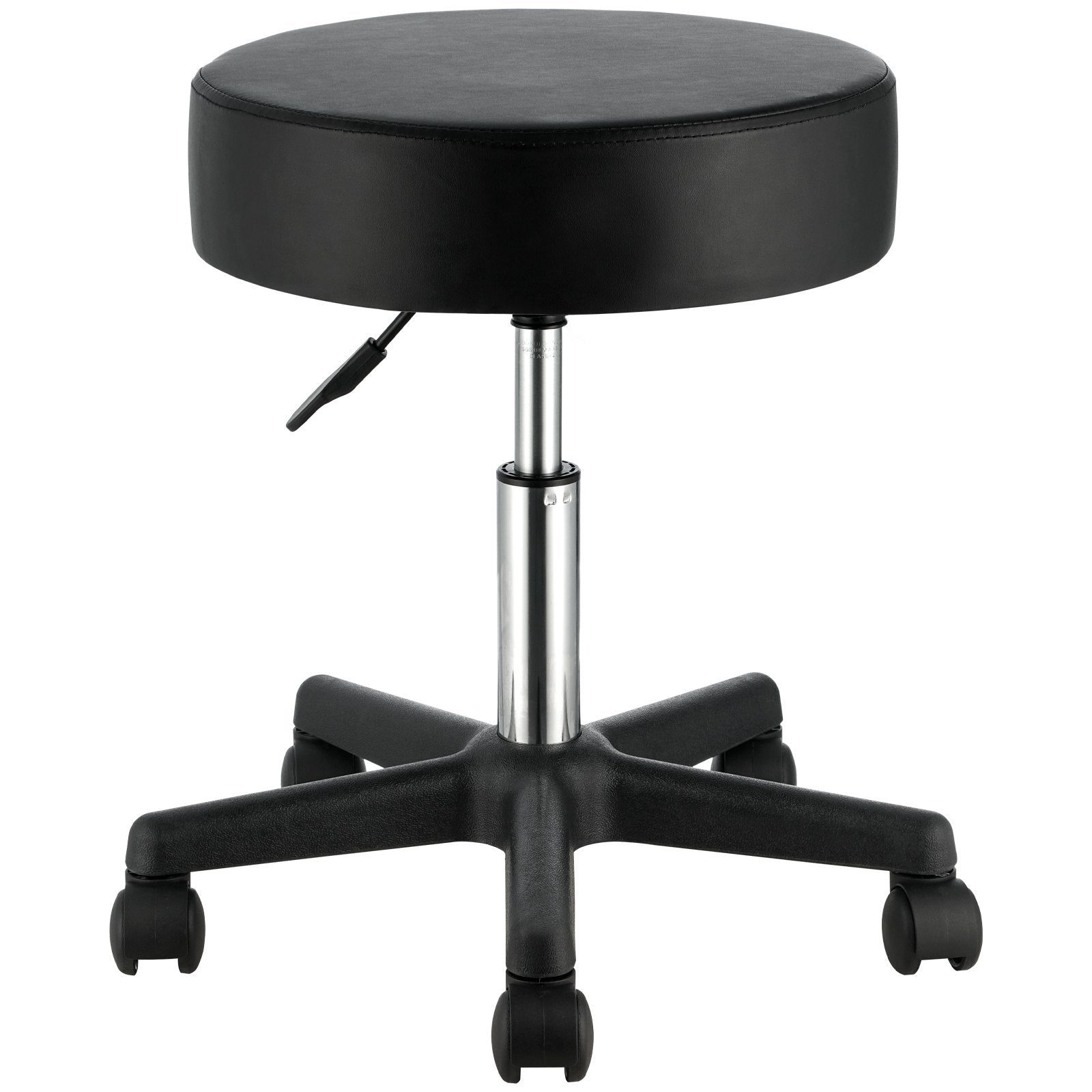 VEVOR Rolling Stools with Wheels, 400 LBS Weight Capacity Adjustable Height Stool with Ultra-Thick Seat Cushion, Swivel Stools Chair for Salon, Bar, Home, Office, Tatoo, Medical, Massage, Black 9