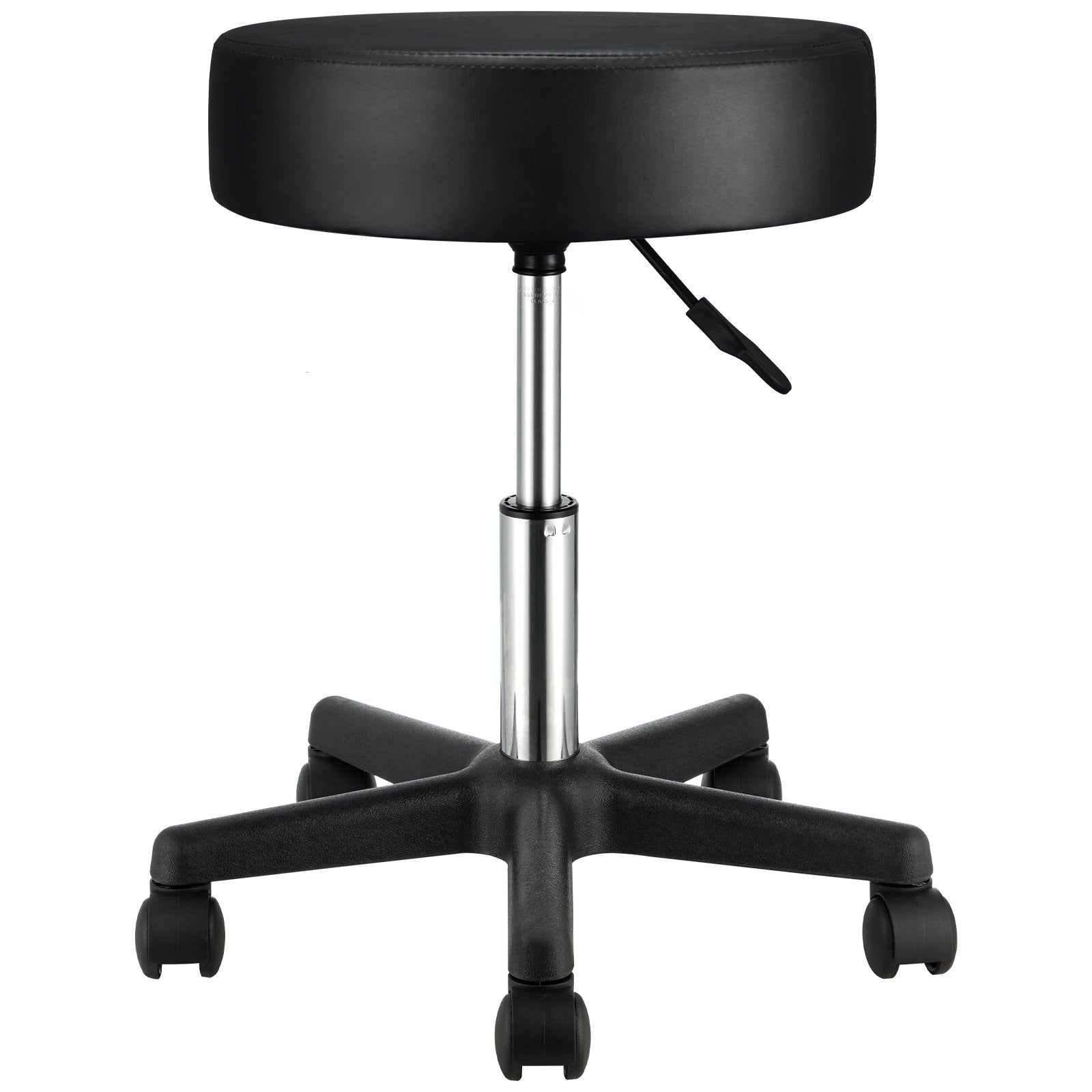 VEVOR Rolling Stools with Wheels, 400 LBS Weight Capacity Adjustable Height Stool with Ultra-Thick Seat Cushion, Swivel Stools Chair for Salon, Bar, Home, Office, Tatoo, Medical, Massage, Black 11