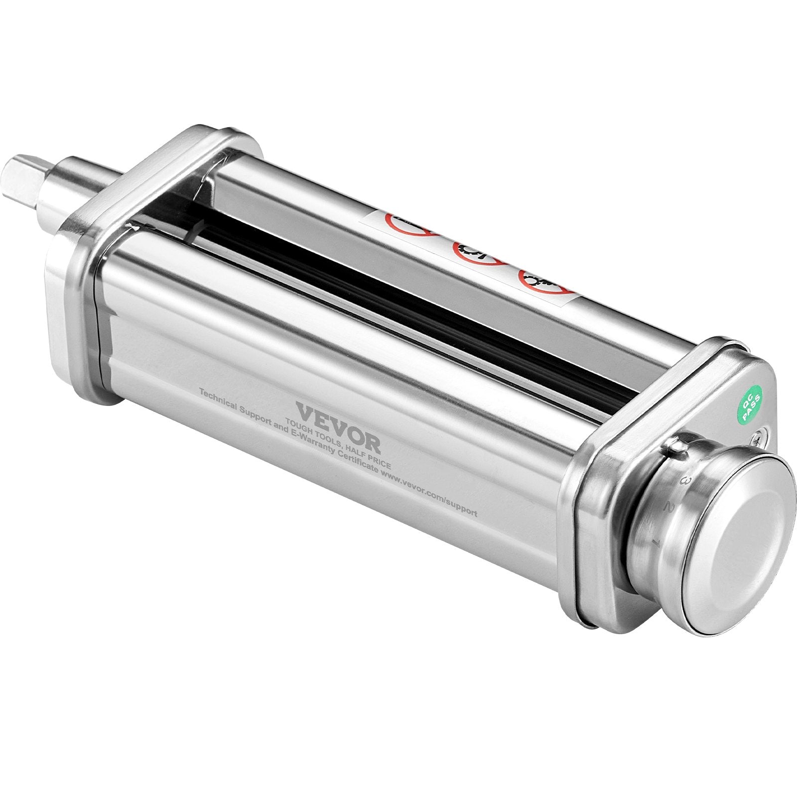 VEVOR Pasta Attachment for KitchenAid Stand Mixer, Stainless Steel Pasta Sheet Roller Attachment, Pasta Maker Machine Accessory with 8 Adjustable Thickness Knob, KitchenAid Pasta Attachment by VEVOR 9