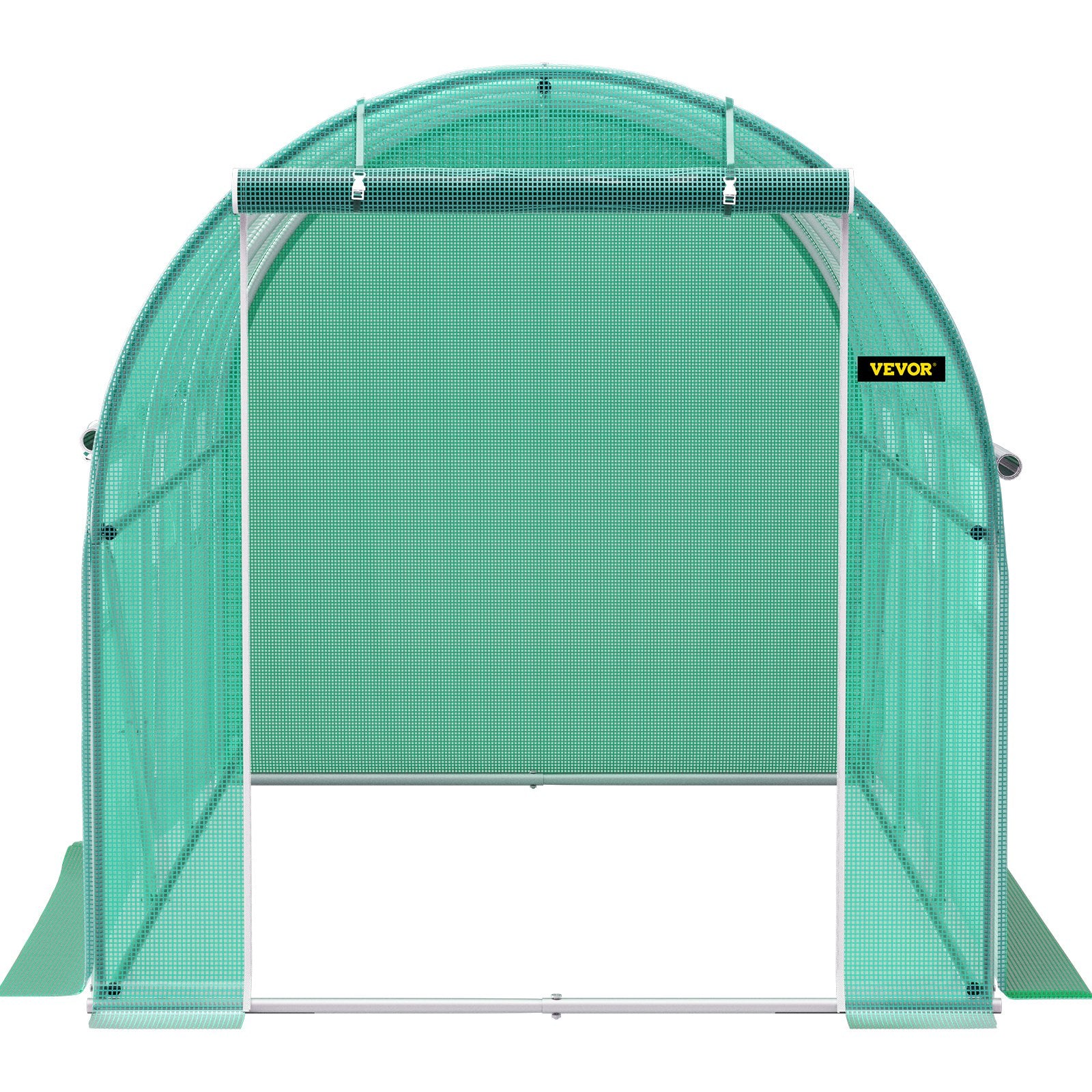 VEVOR Walk-in Tunnel Greenhouse Galvanized Frame & Waterproof Cover 12x7x7 ft 10