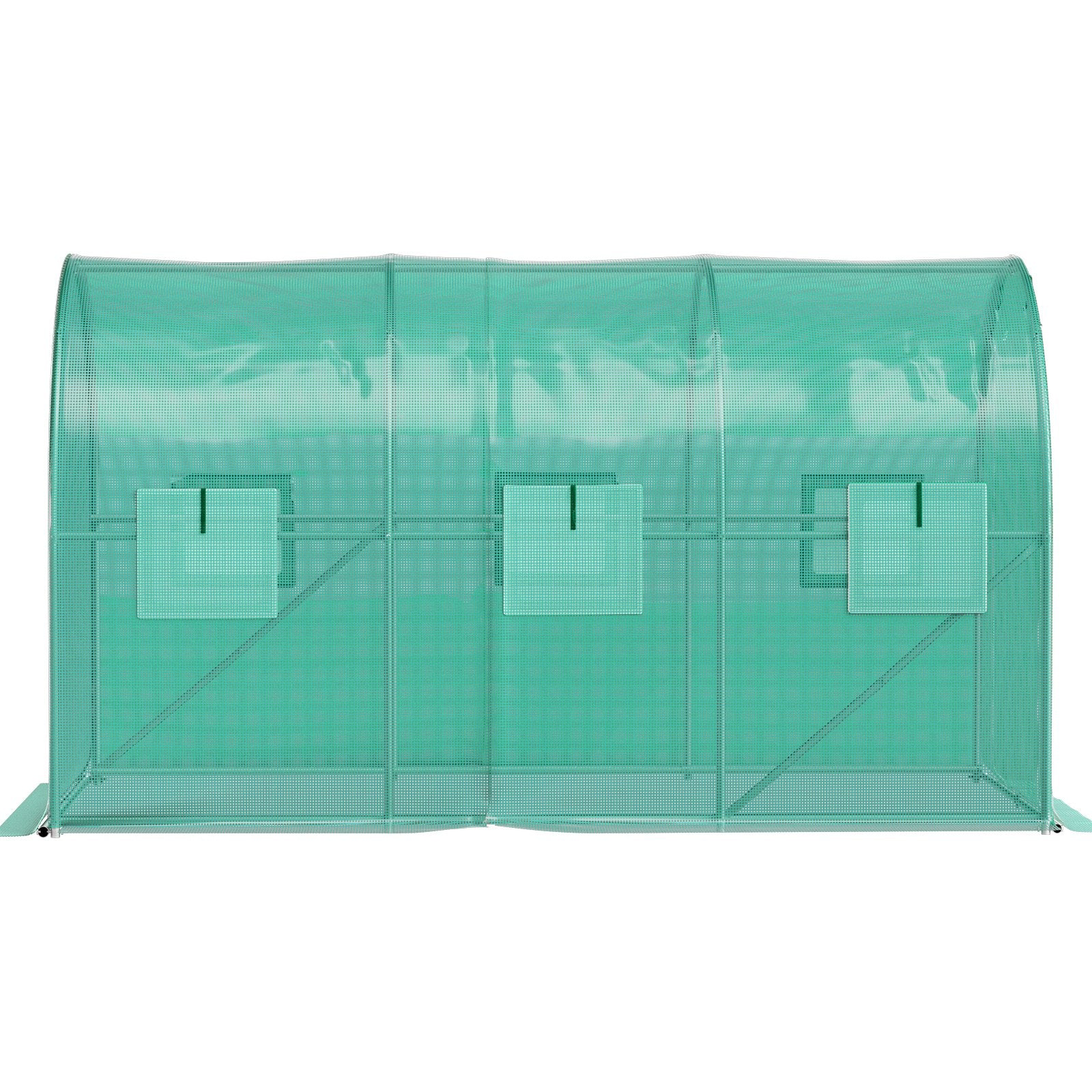 VEVOR Walk-in Tunnel Greenhouse Galvanized Frame & Waterproof Cover 12x7x7 ft 11