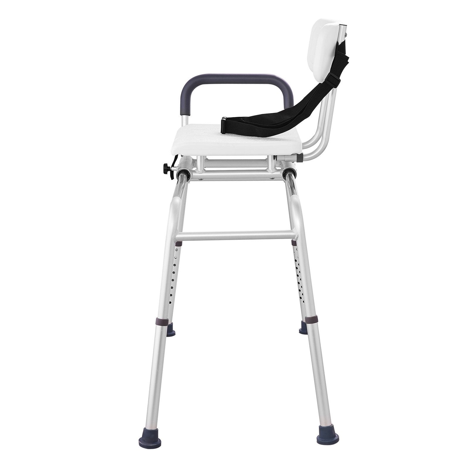 VEVOR Sliding Tub Transfer Bench Shower Chair & Cut-Out Seat Reversible Backrest 10