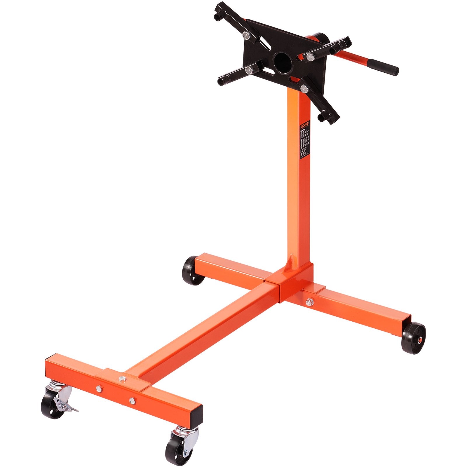 VEVOR Engine Stand 750LBS Motor Hoist Dolly 360 Degree Adjustable Mounting Head 8